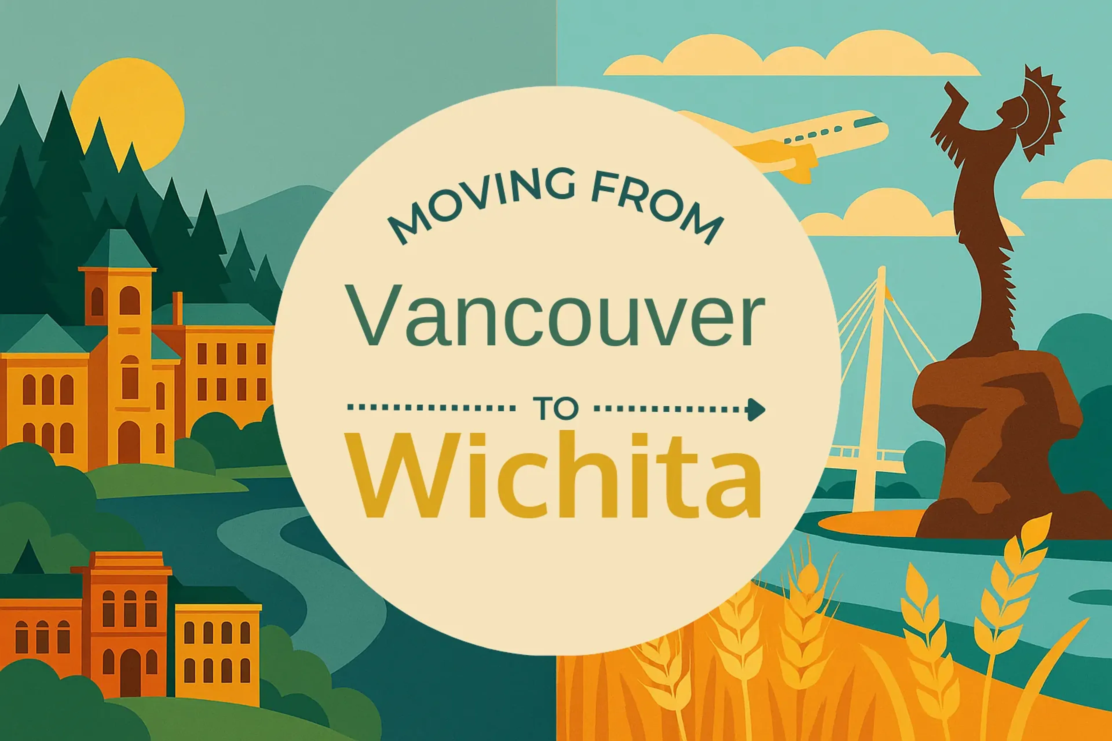 Side-by-side comparison of Vancouver to Wichita moving companies