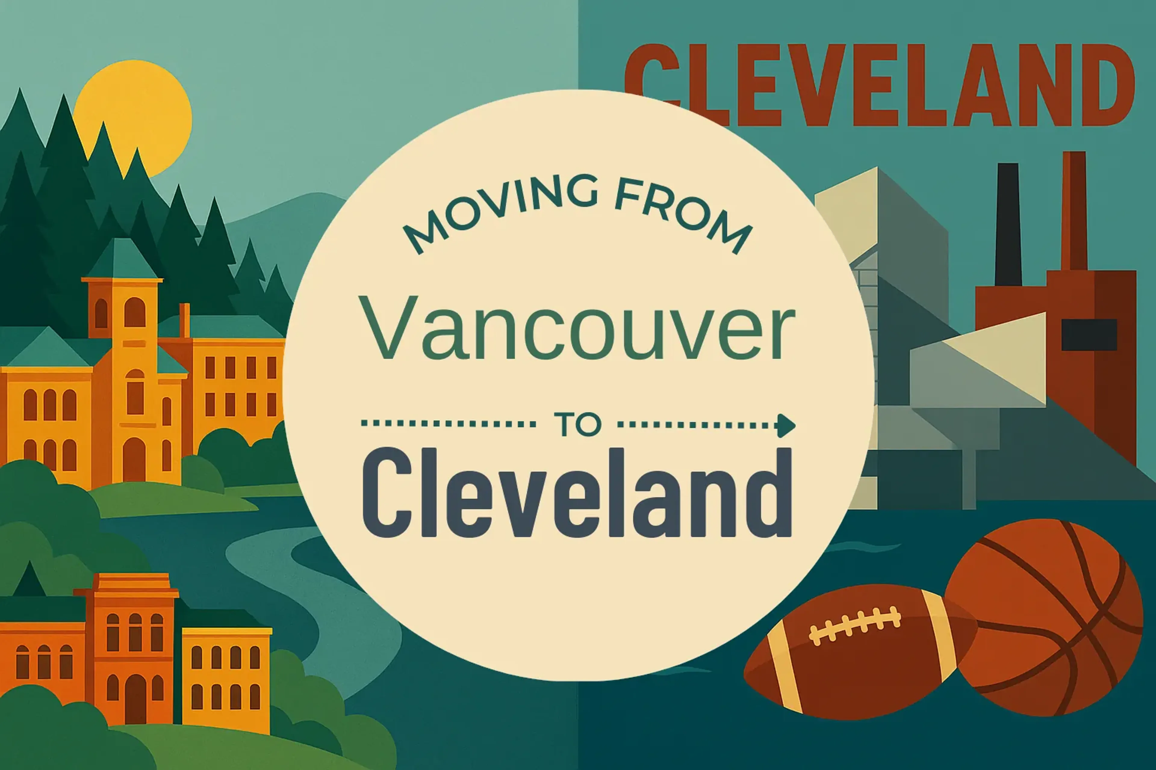 Side-by-side comparison of Vancouver to Cleveland moving companies