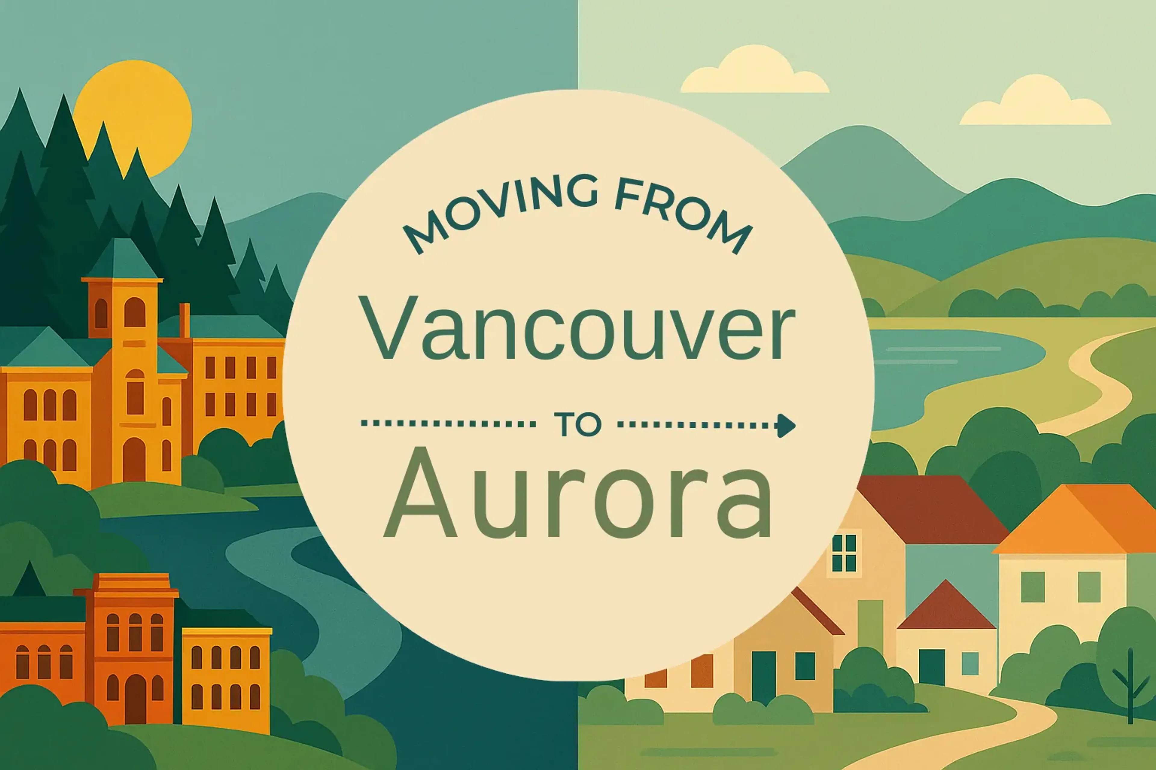 Side-by-side comparison of Vancouver to Aurora moving companies