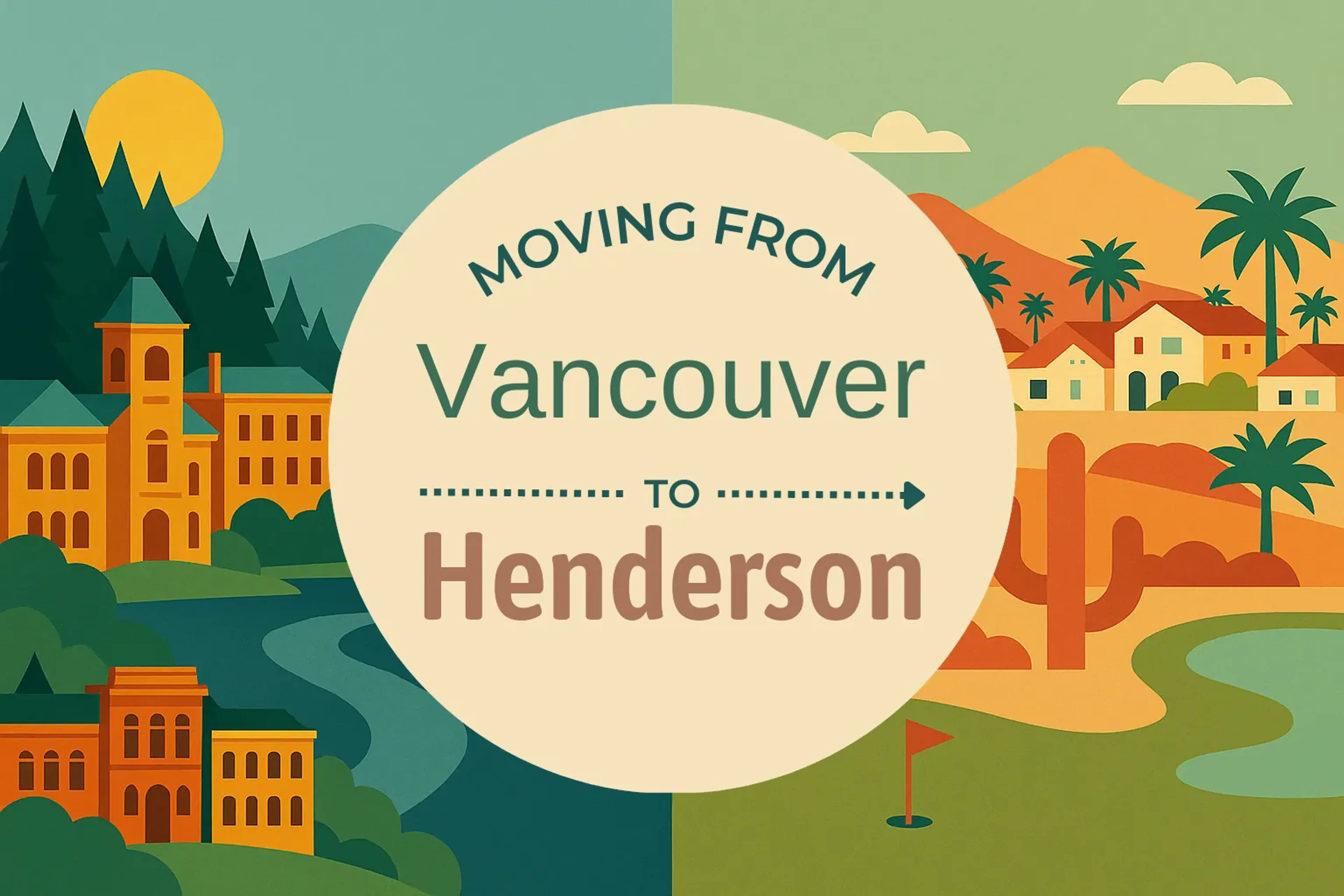 Side-by-side comparison of Vancouver to Henderson moving companies