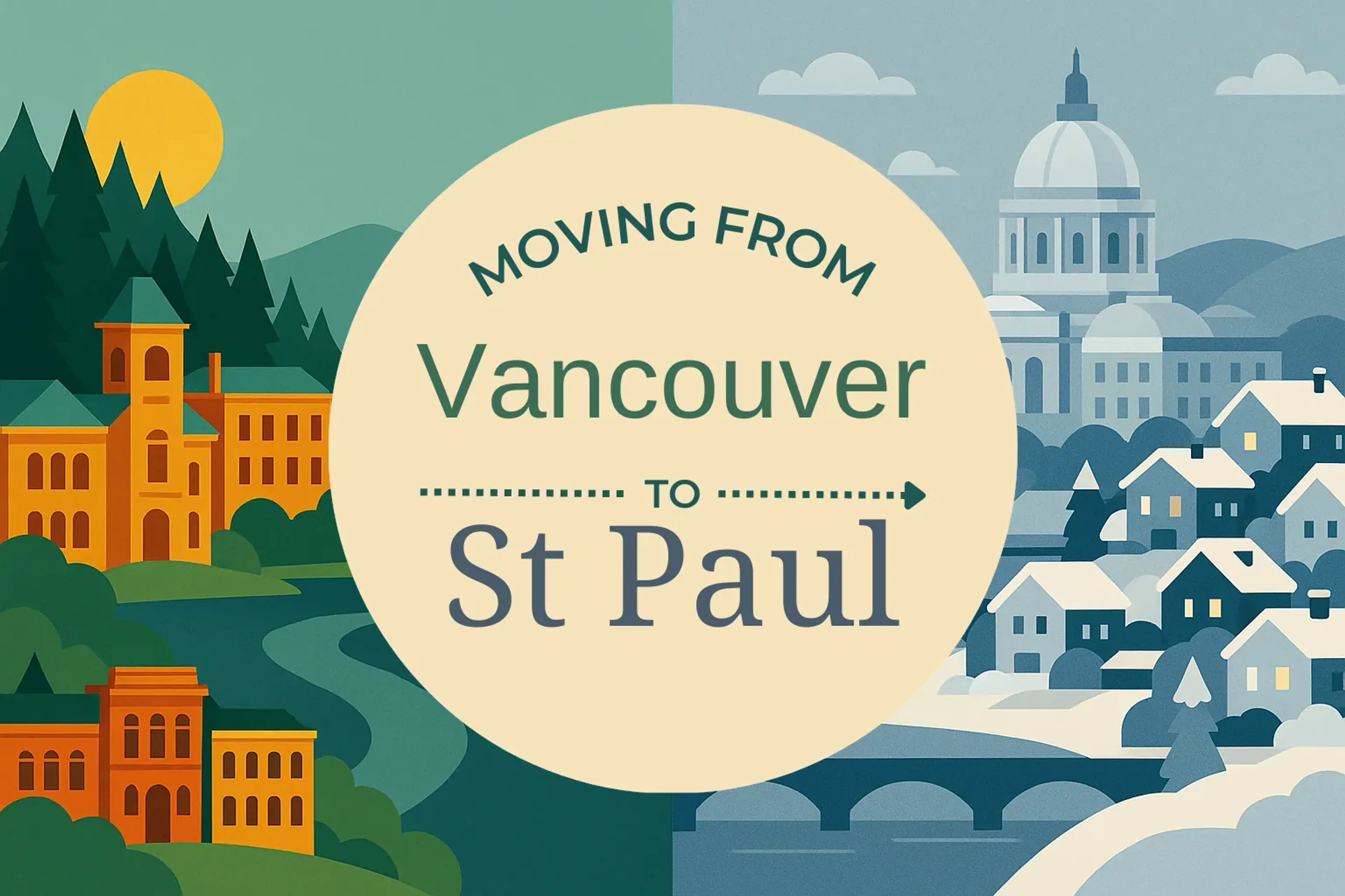 Side-by-side comparison of Vancouver to St. Paul moving companies