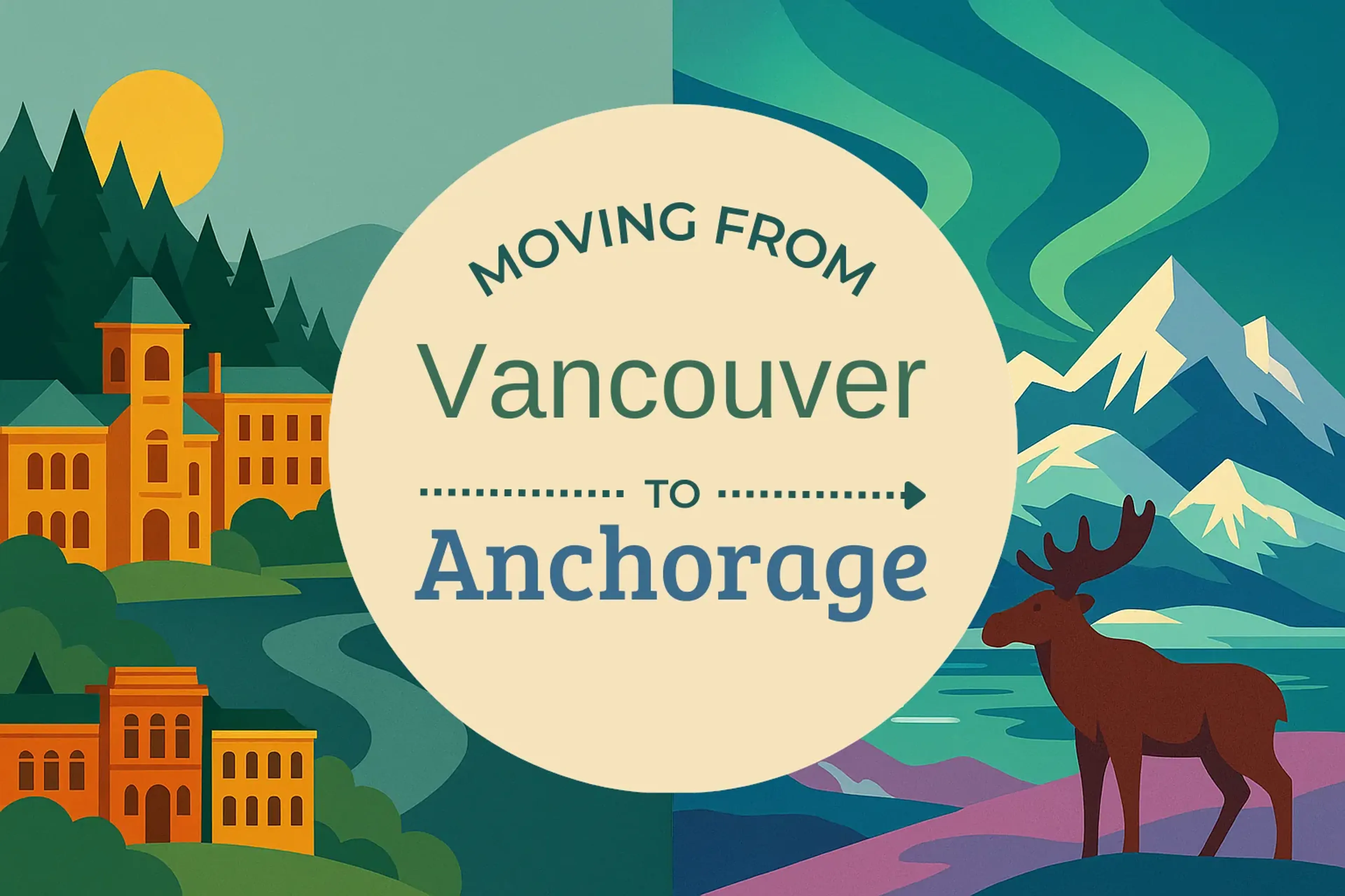 Side-by-side comparison of Vancouver to Anchorage moving companies