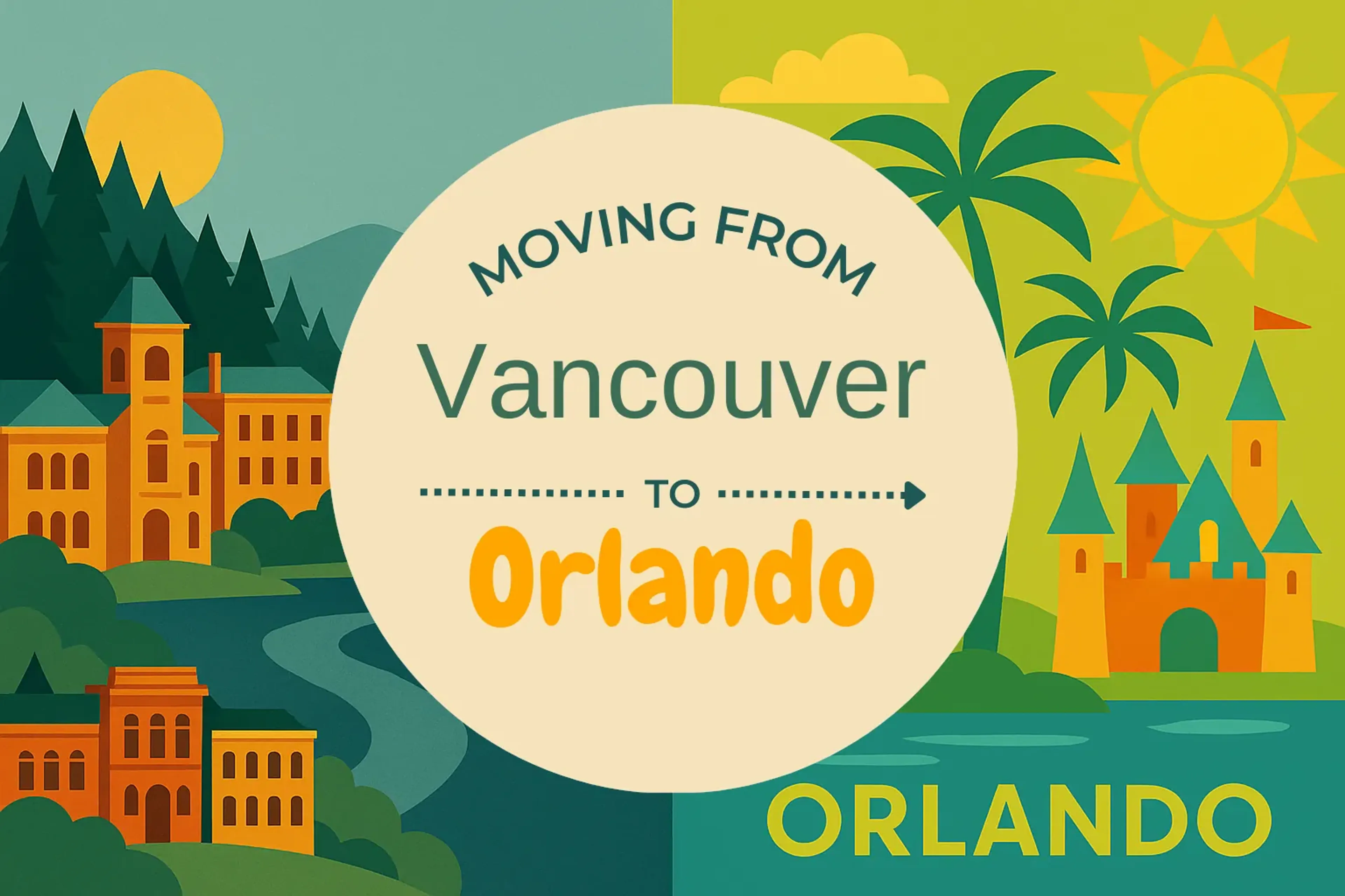 Side-by-side comparison of Vancouver to Orlando moving companies