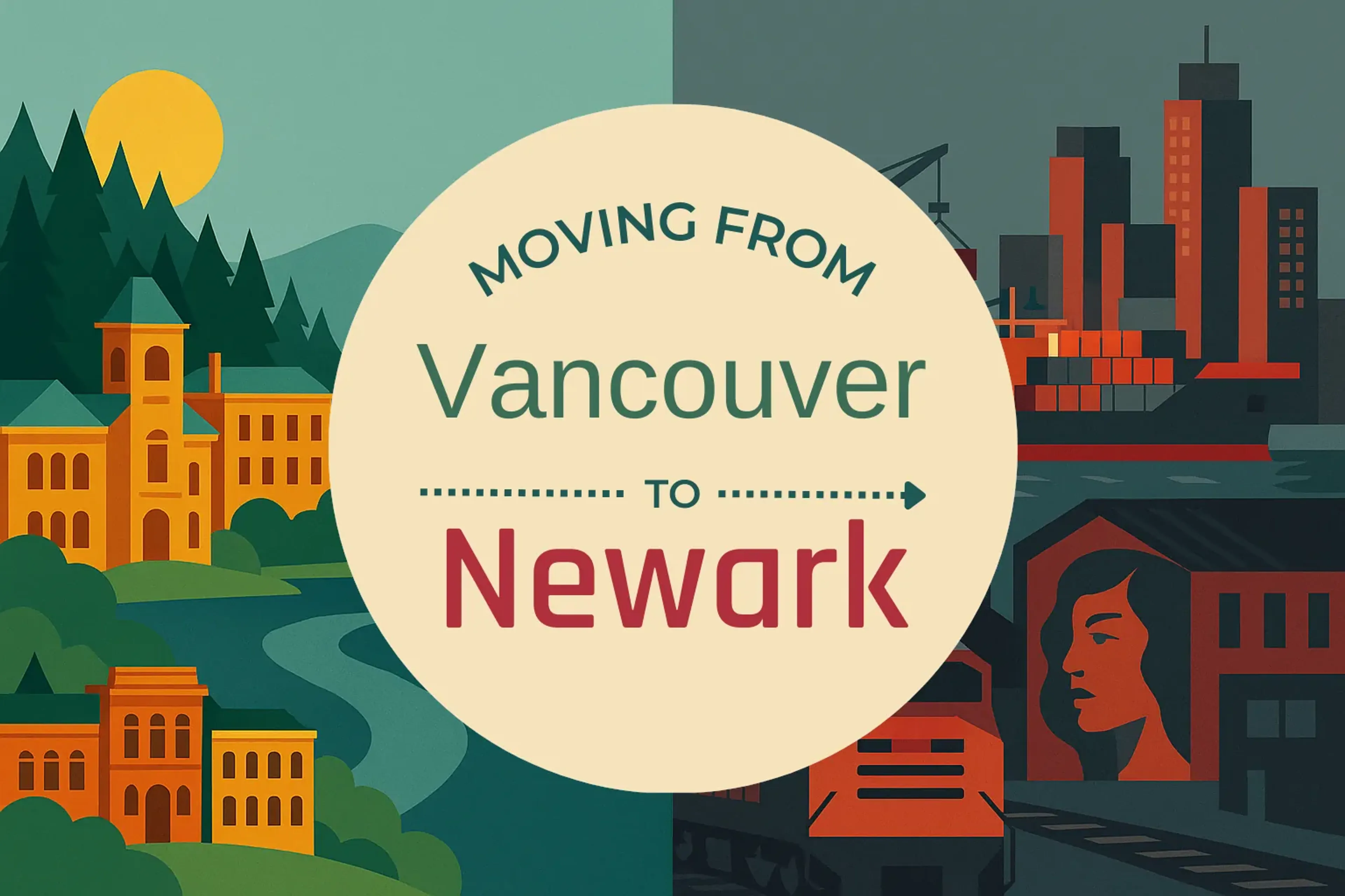 Side-by-side comparison of Vancouver to Newark moving companies