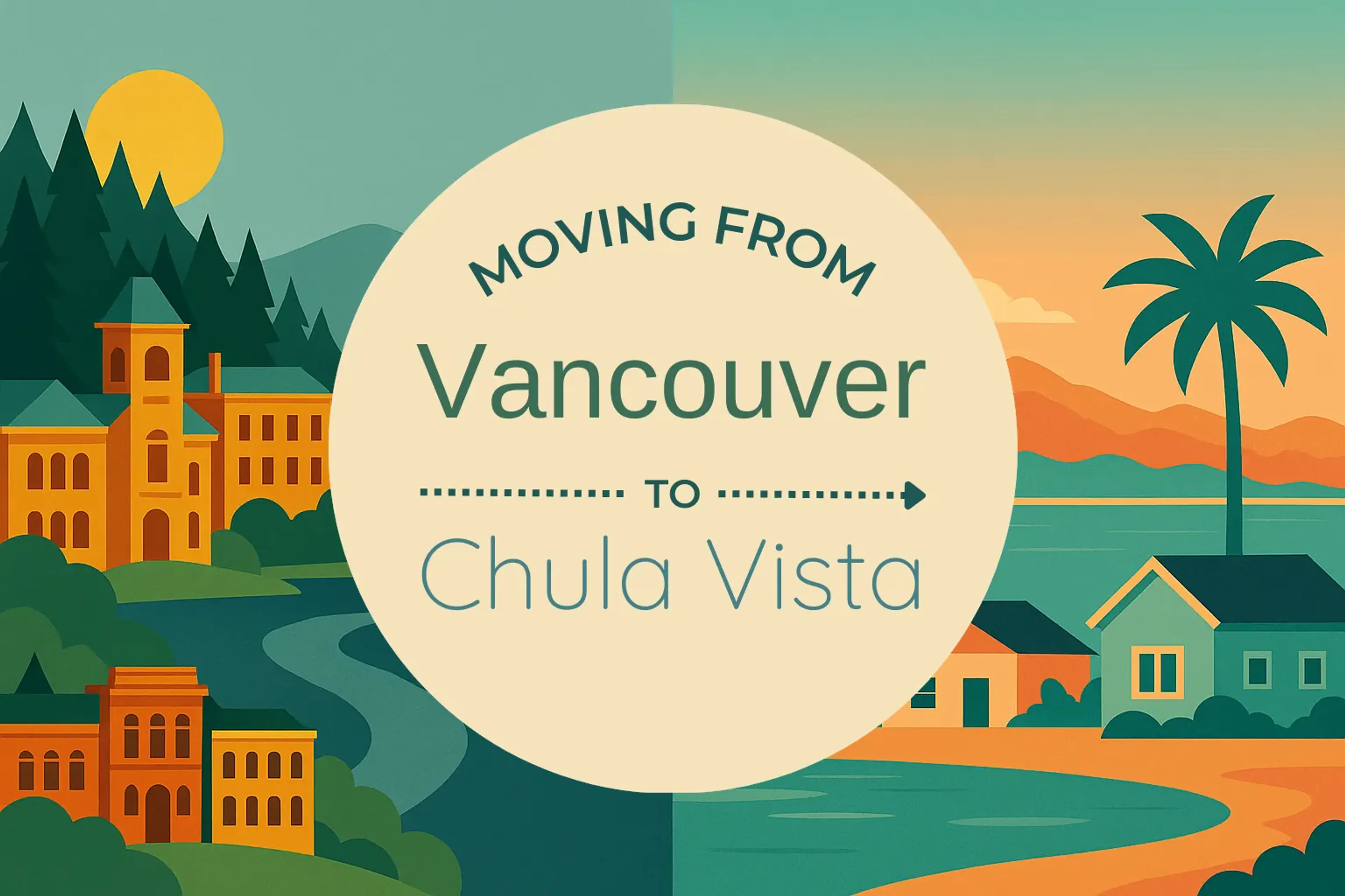Side-by-side comparison of Vancouver to Chula Vista moving companies