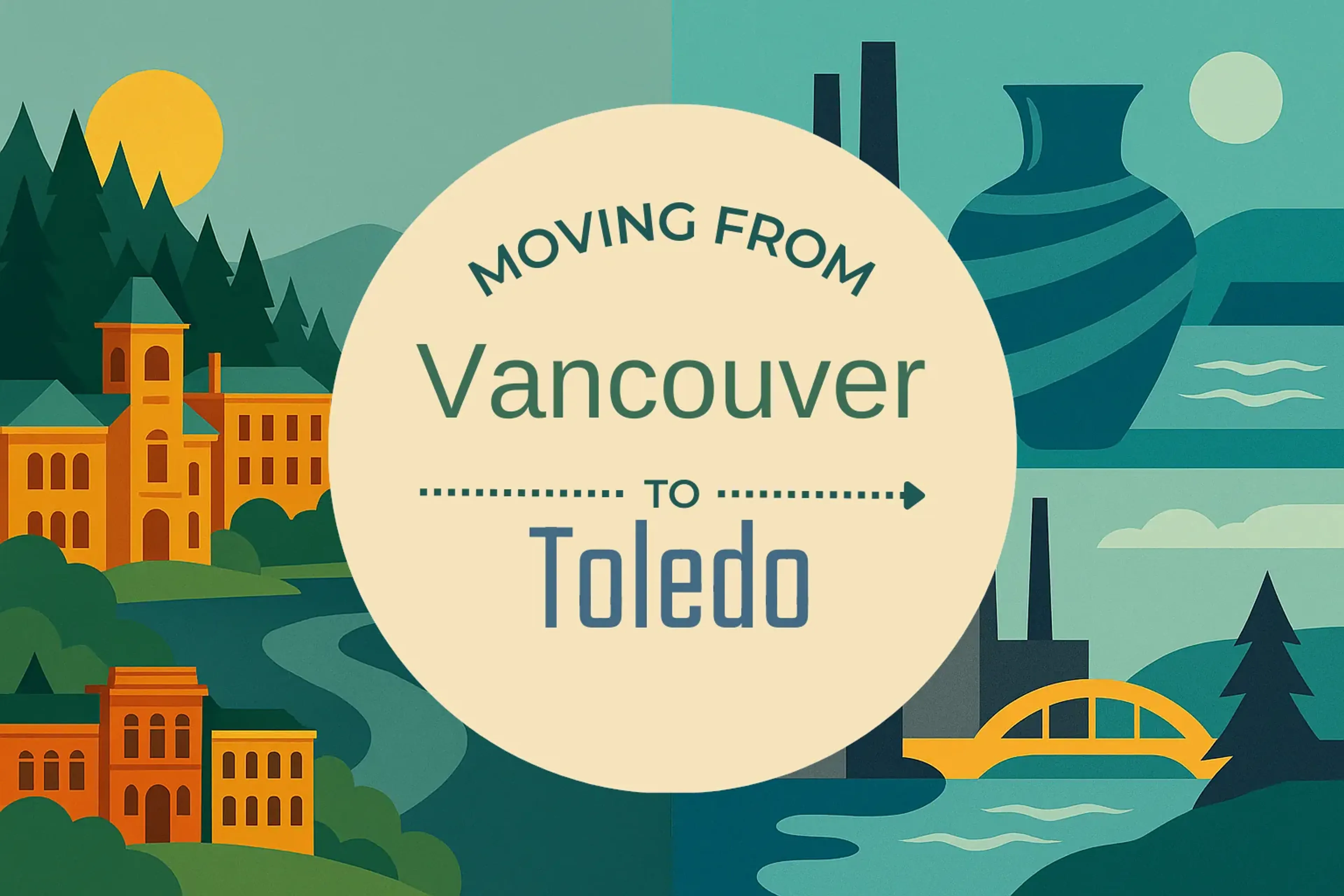 Side-by-side comparison of Vancouver to Toledo moving companies