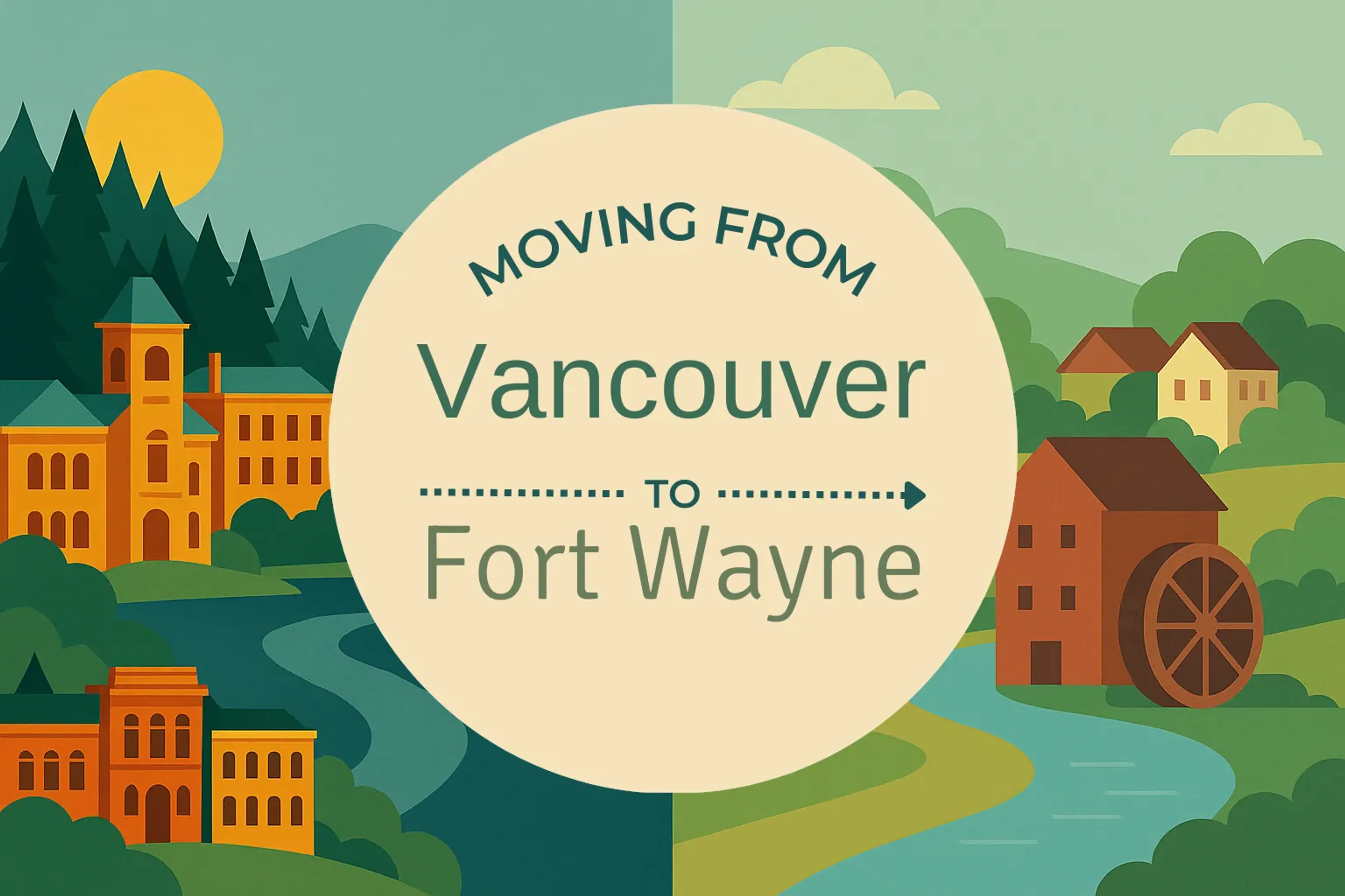 Side-by-side comparison of Vancouver to Fort Wayne moving companies