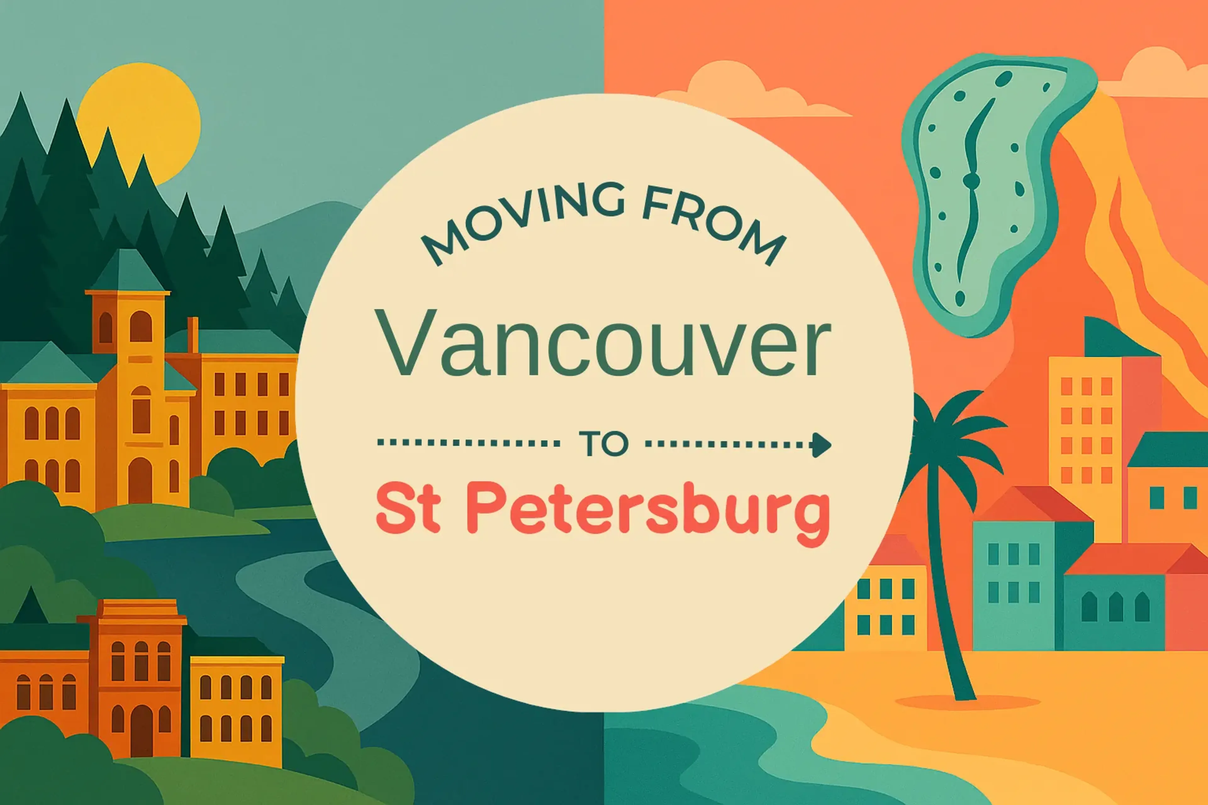 Side-by-side comparison of Vancouver to St. Petersburg moving companies