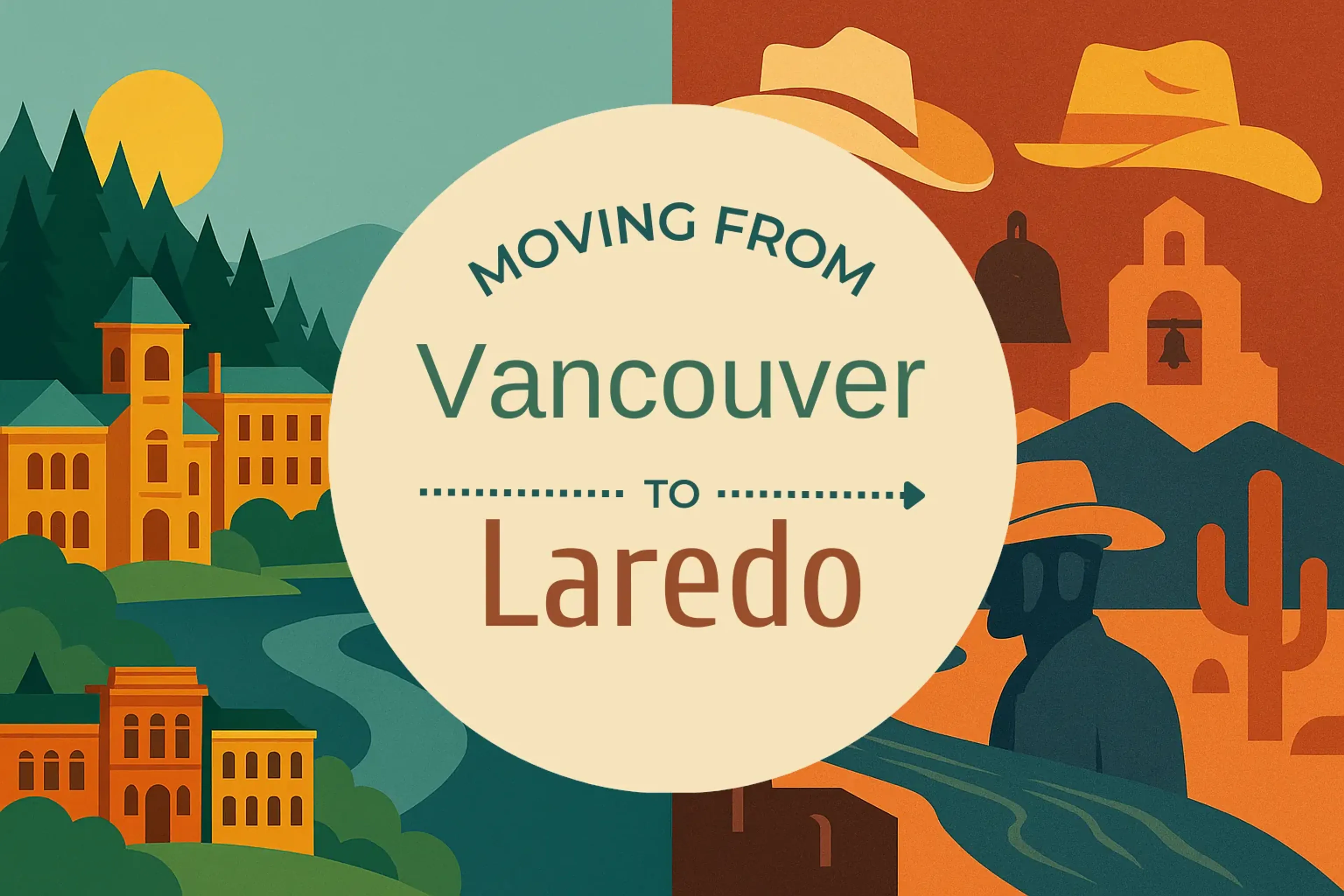 Side-by-side comparison of Vancouver to Laredo moving companies