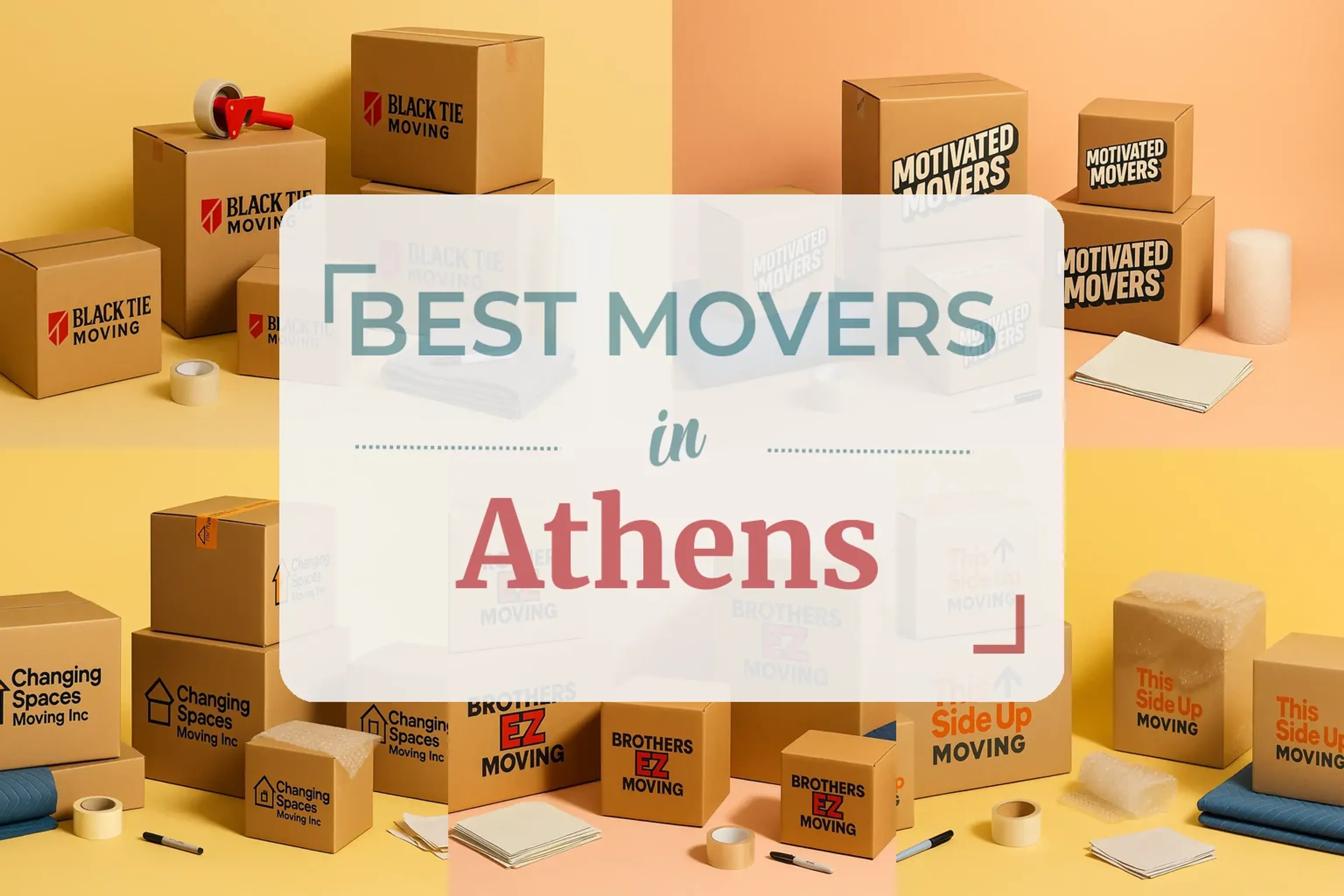 Side-by-side comparison of Athens moving companies