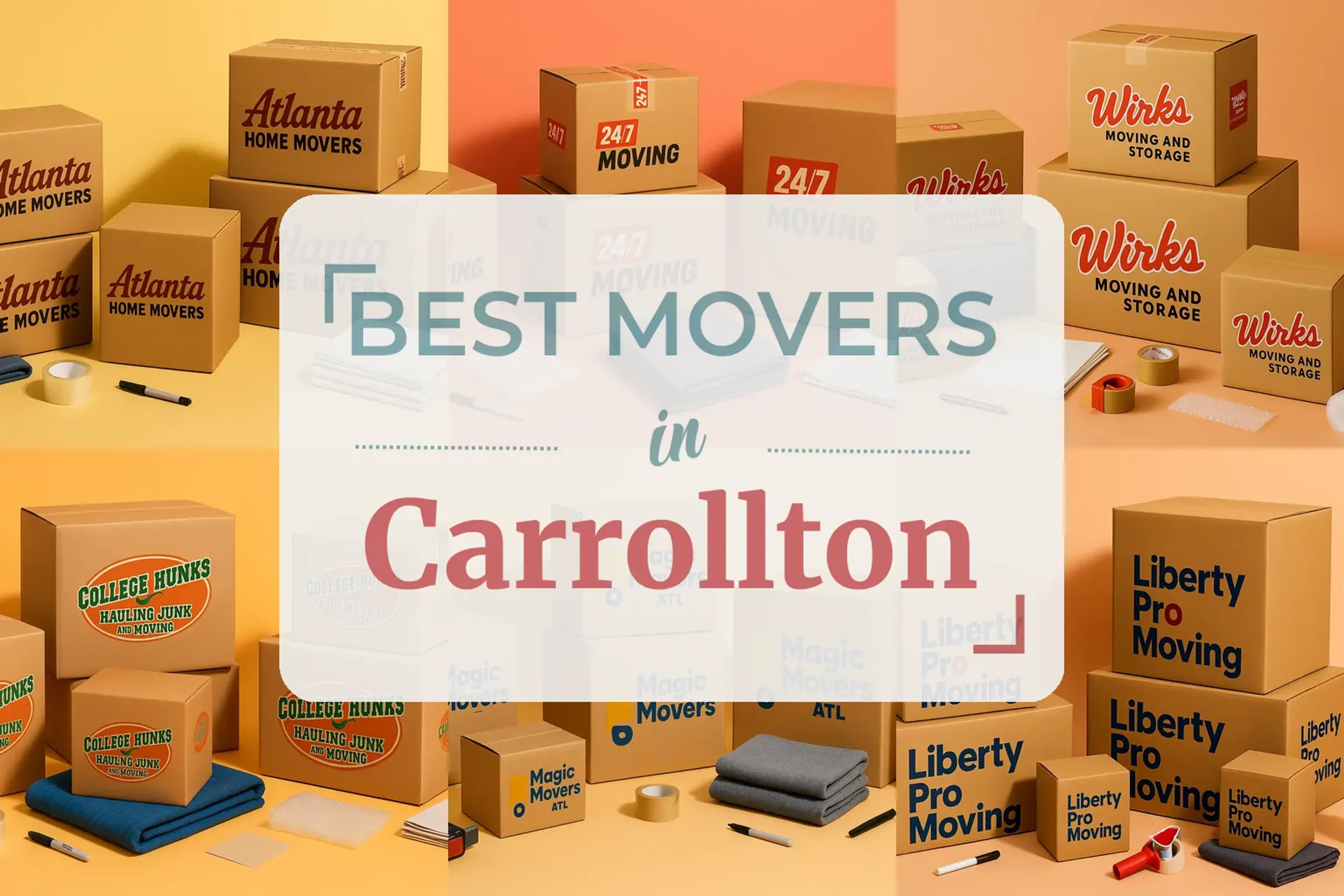 Side-by-side comparison of Carrollton moving companies