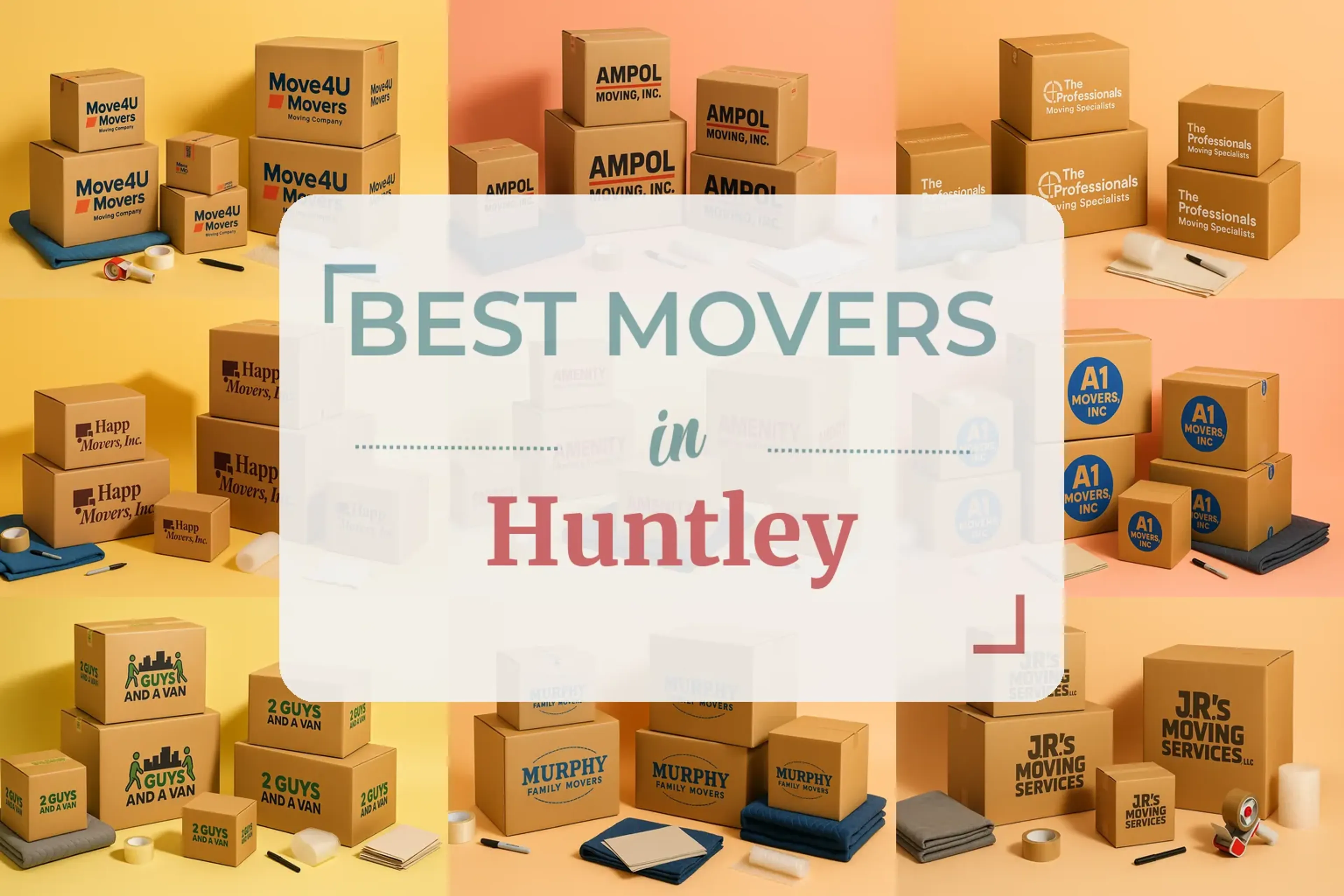 Side-by-side comparison of Huntley moving companies