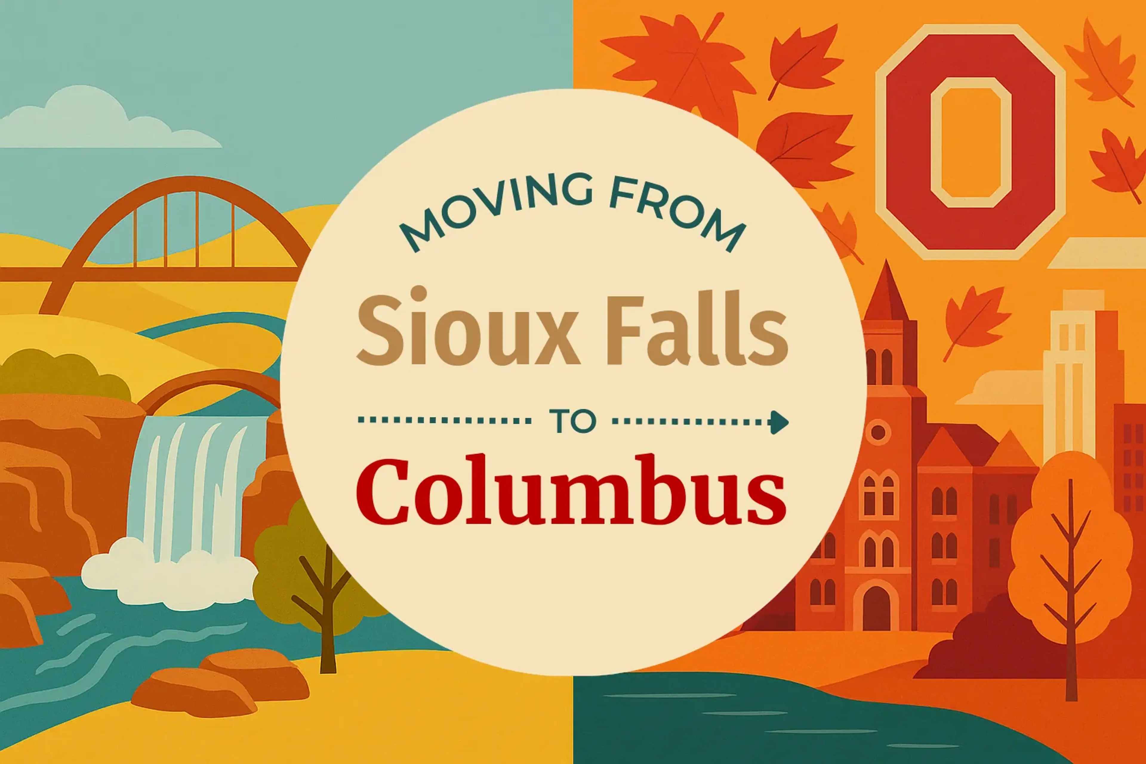 Side-by-side comparison of Sioux Falls to Columbus moving companies