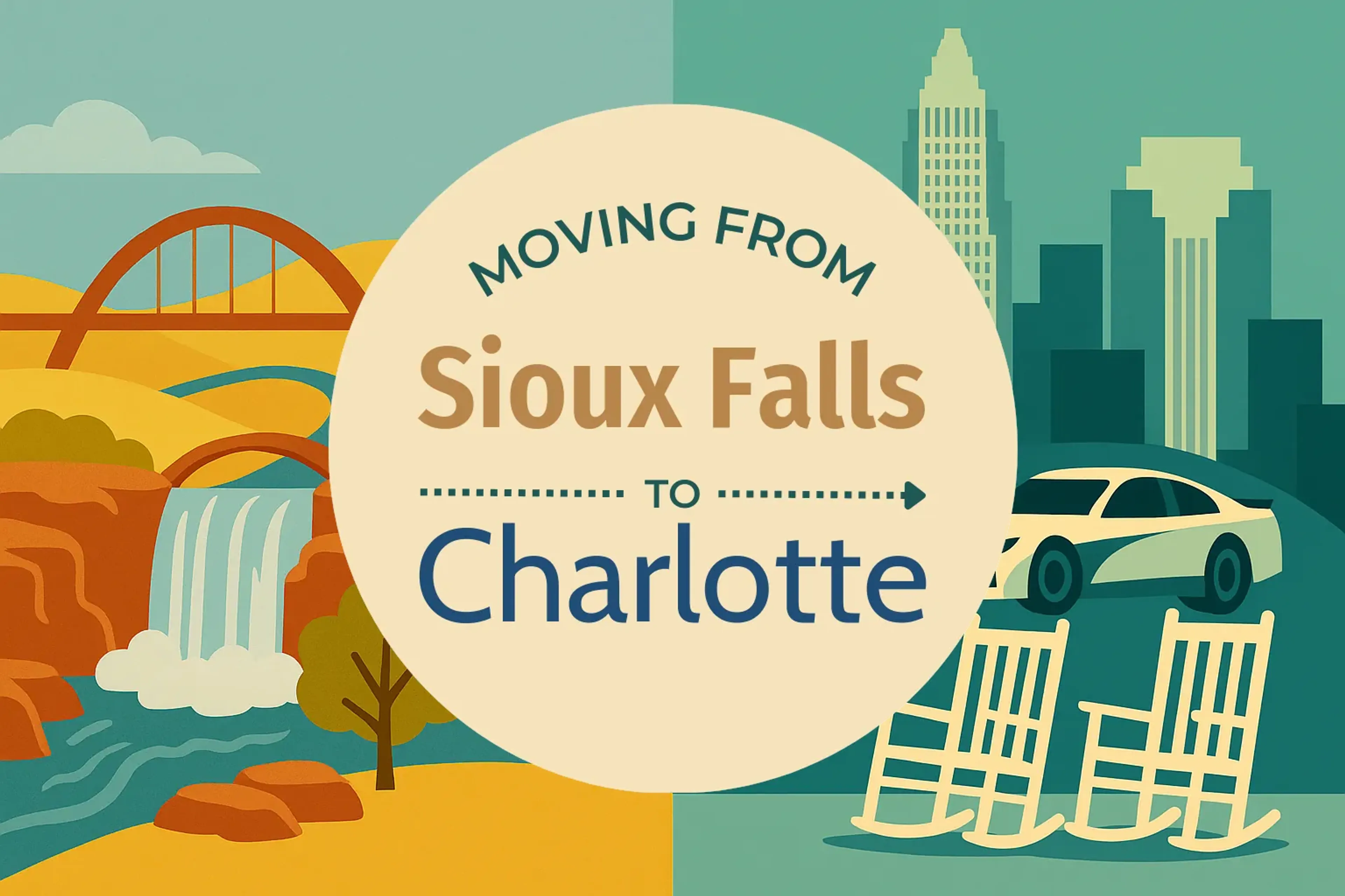 Side-by-side comparison of Sioux Falls to Charlotte moving companies