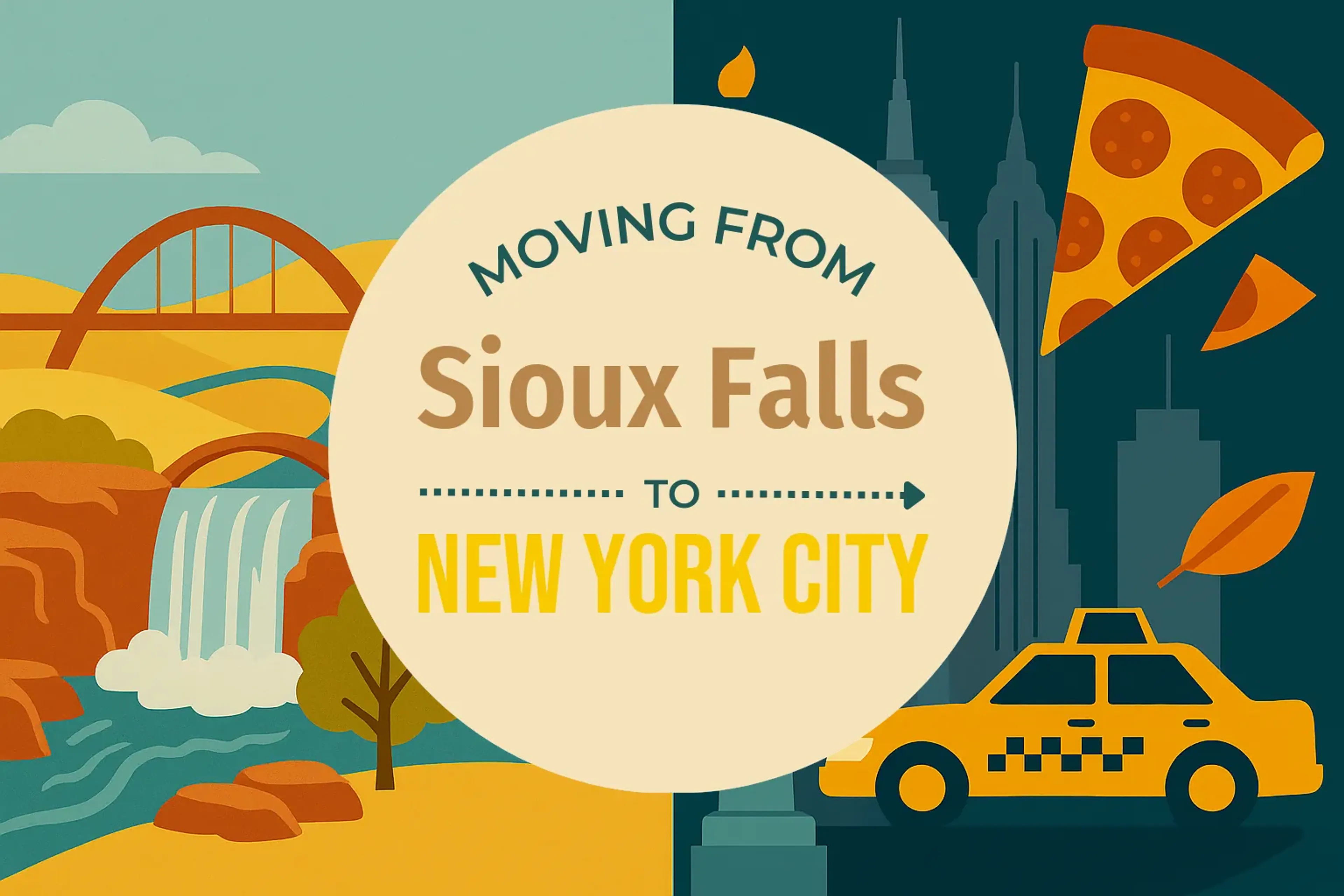 Side-by-side comparison of Sioux Falls to New York City moving companies