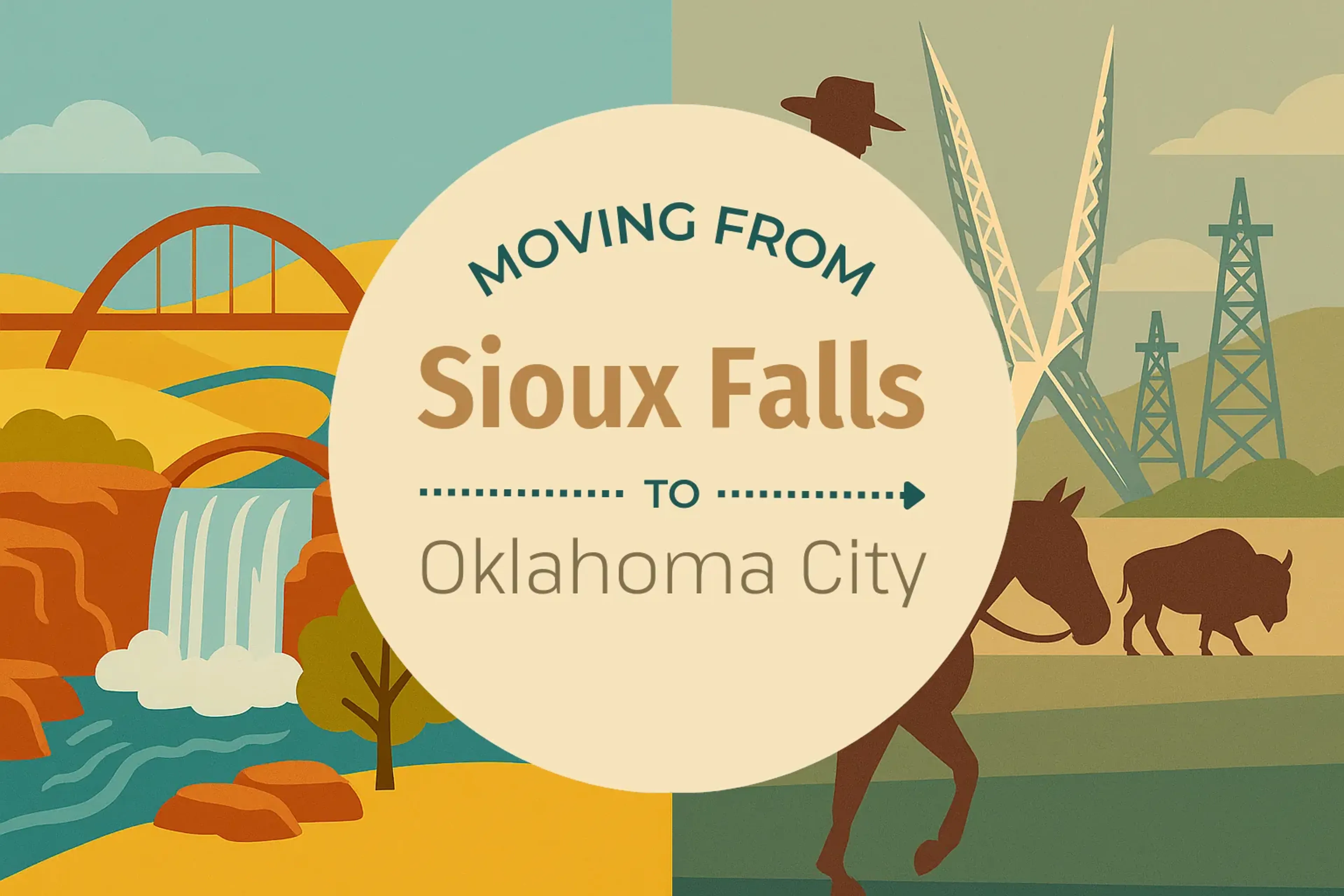 Side-by-side comparison of Sioux Falls to Oklahoma City moving companies