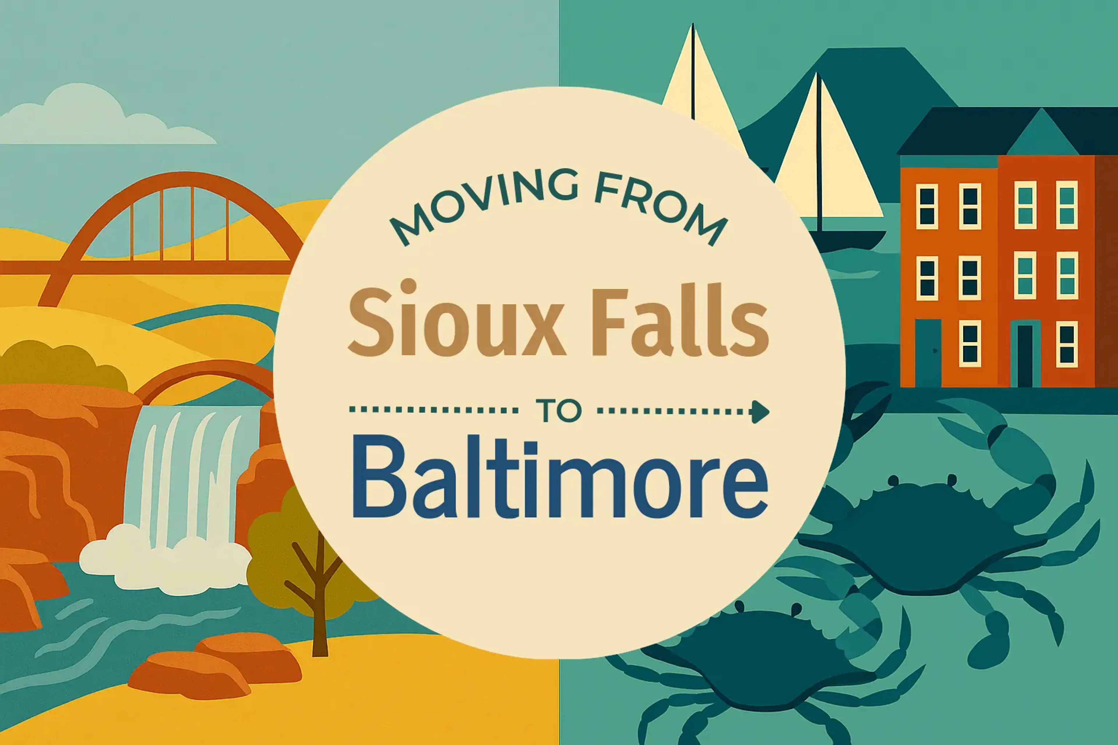 Side-by-side comparison of Sioux Falls to Baltimore moving companies