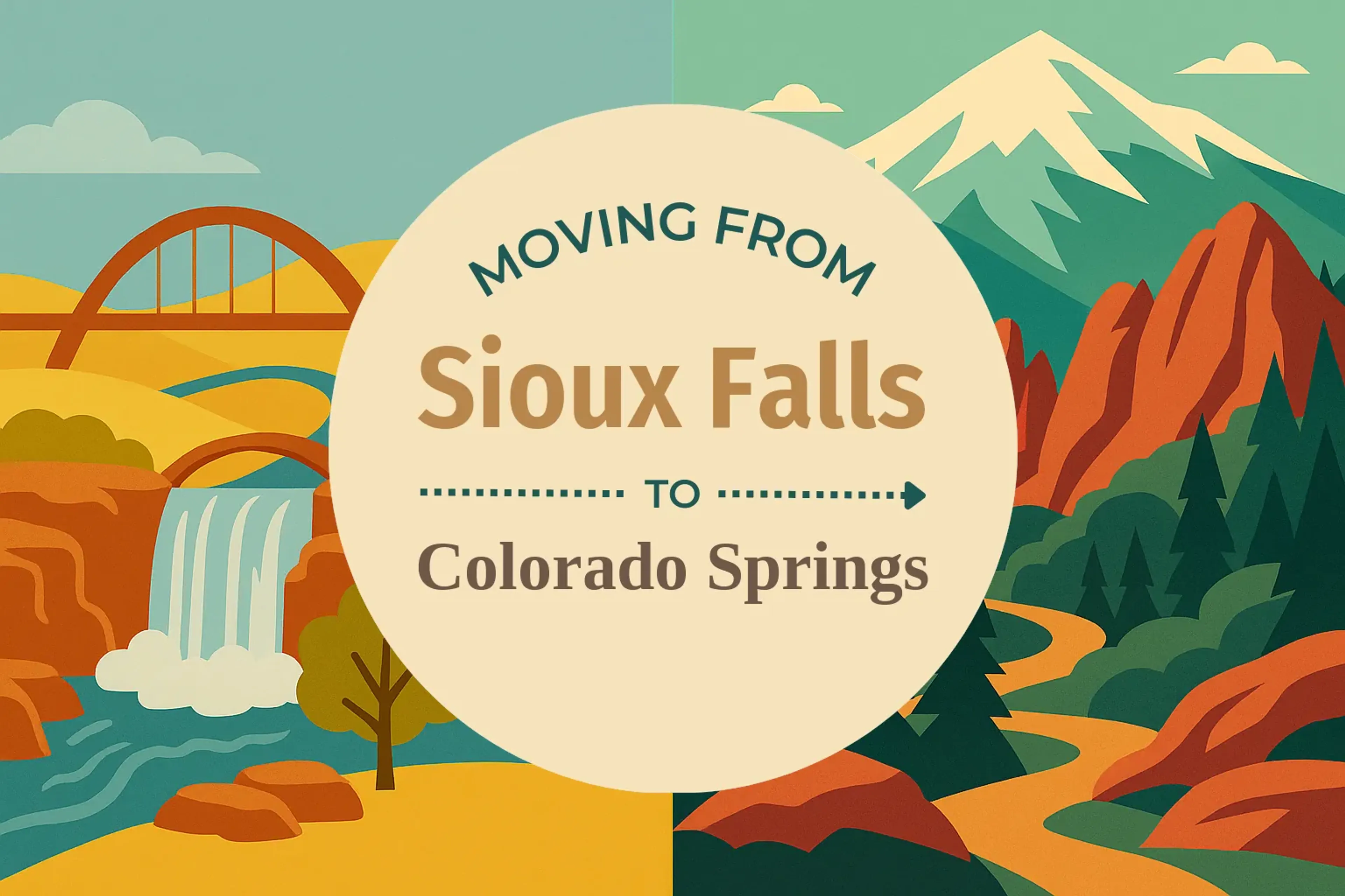 Side-by-side comparison of Sioux Falls to Colorado Springs moving companies