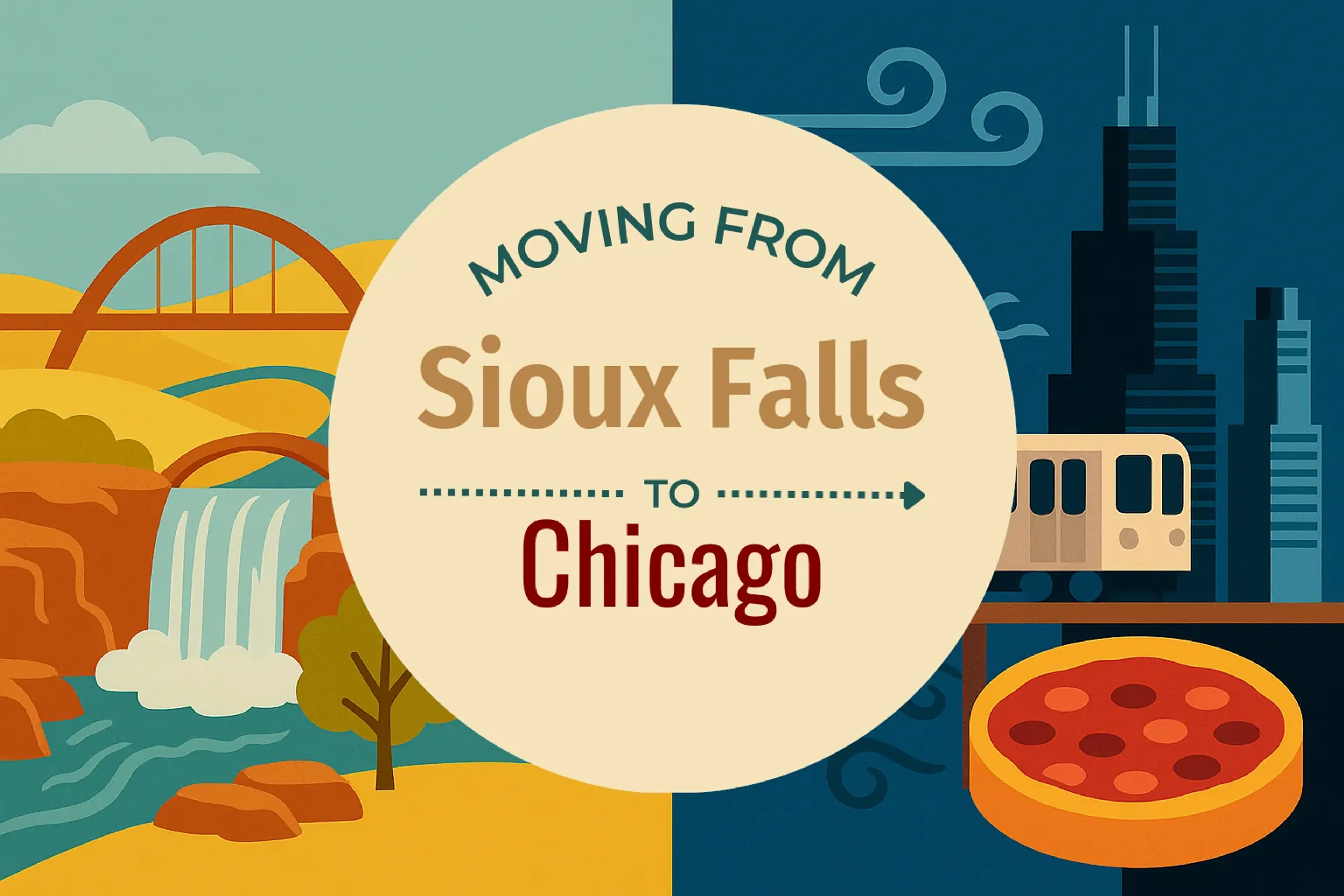 Side-by-side comparison of Sioux Falls to Chicago moving companies