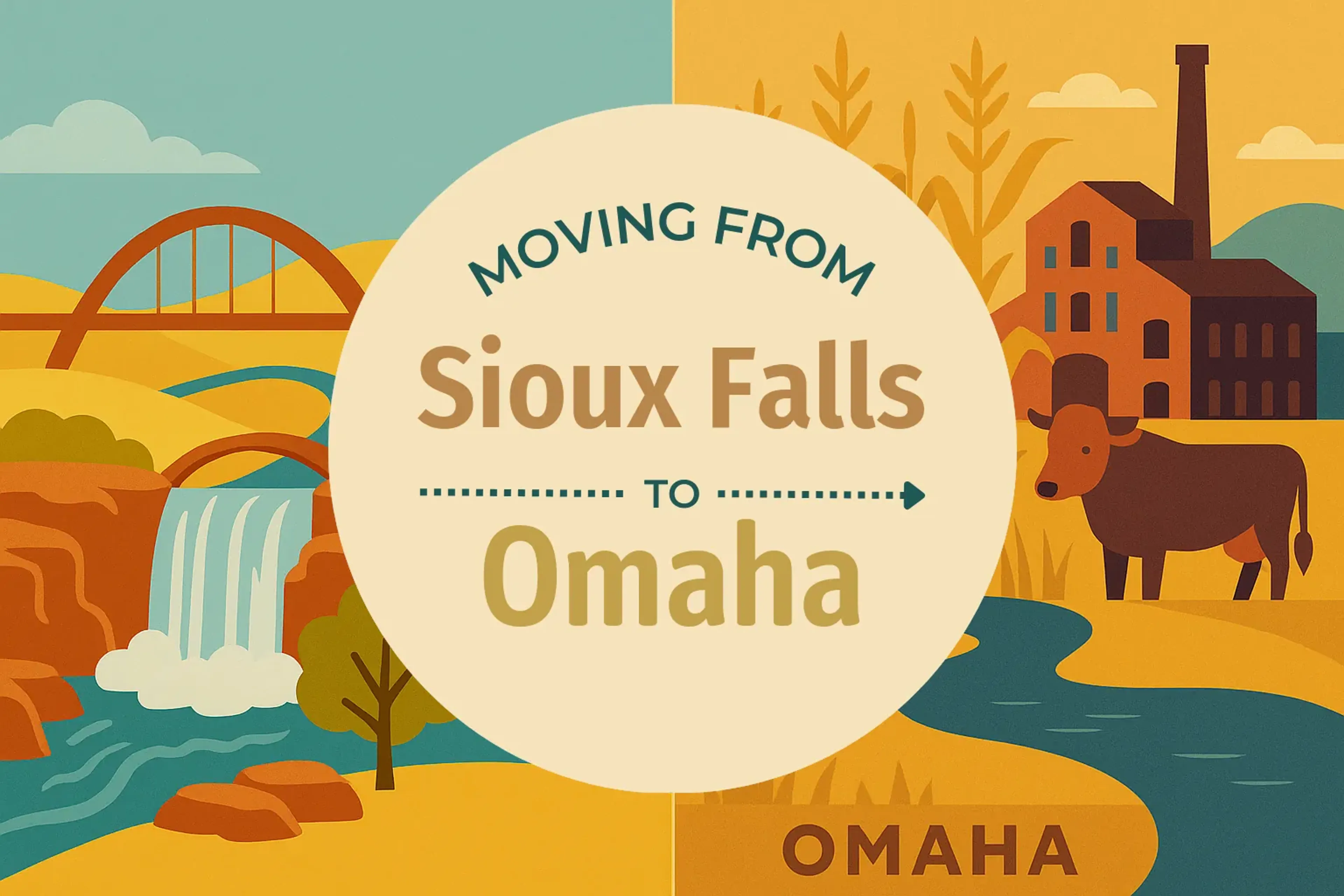 Side-by-side comparison of Sioux Falls to Omaha moving companies