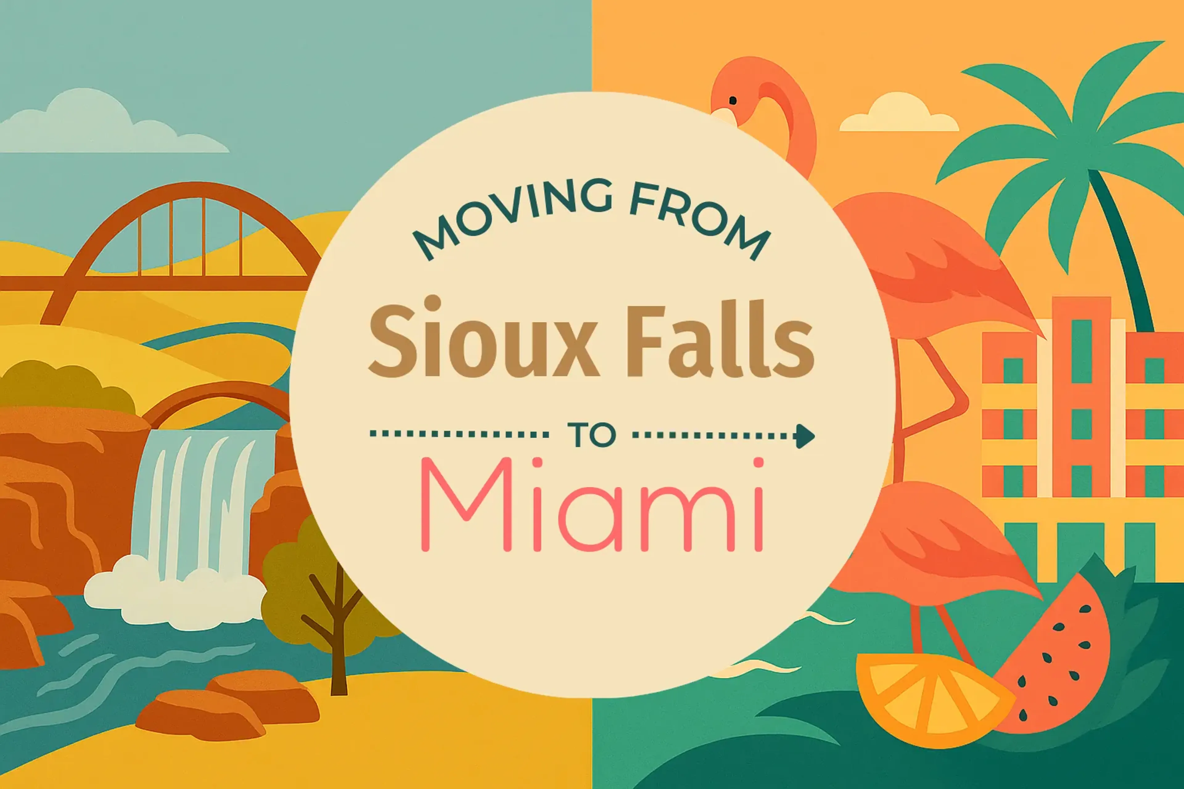 Side-by-side comparison of Sioux Falls to Miami moving companies