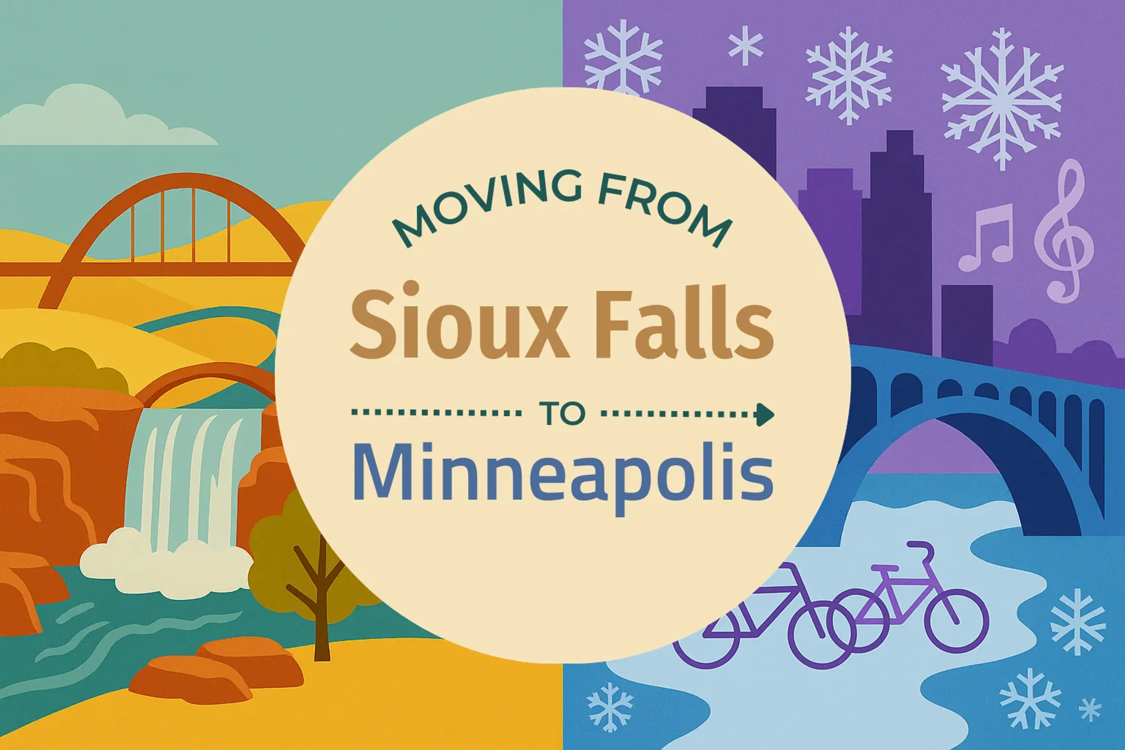 Side-by-side comparison of Sioux Falls to Minneapolis moving companies