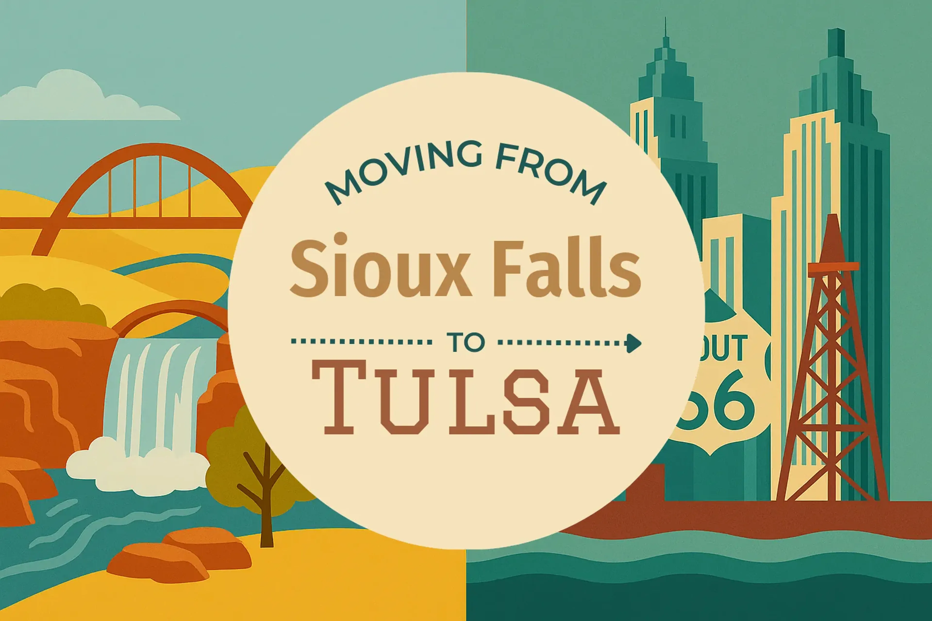 Side-by-side comparison of Sioux Falls to Tulsa moving companies