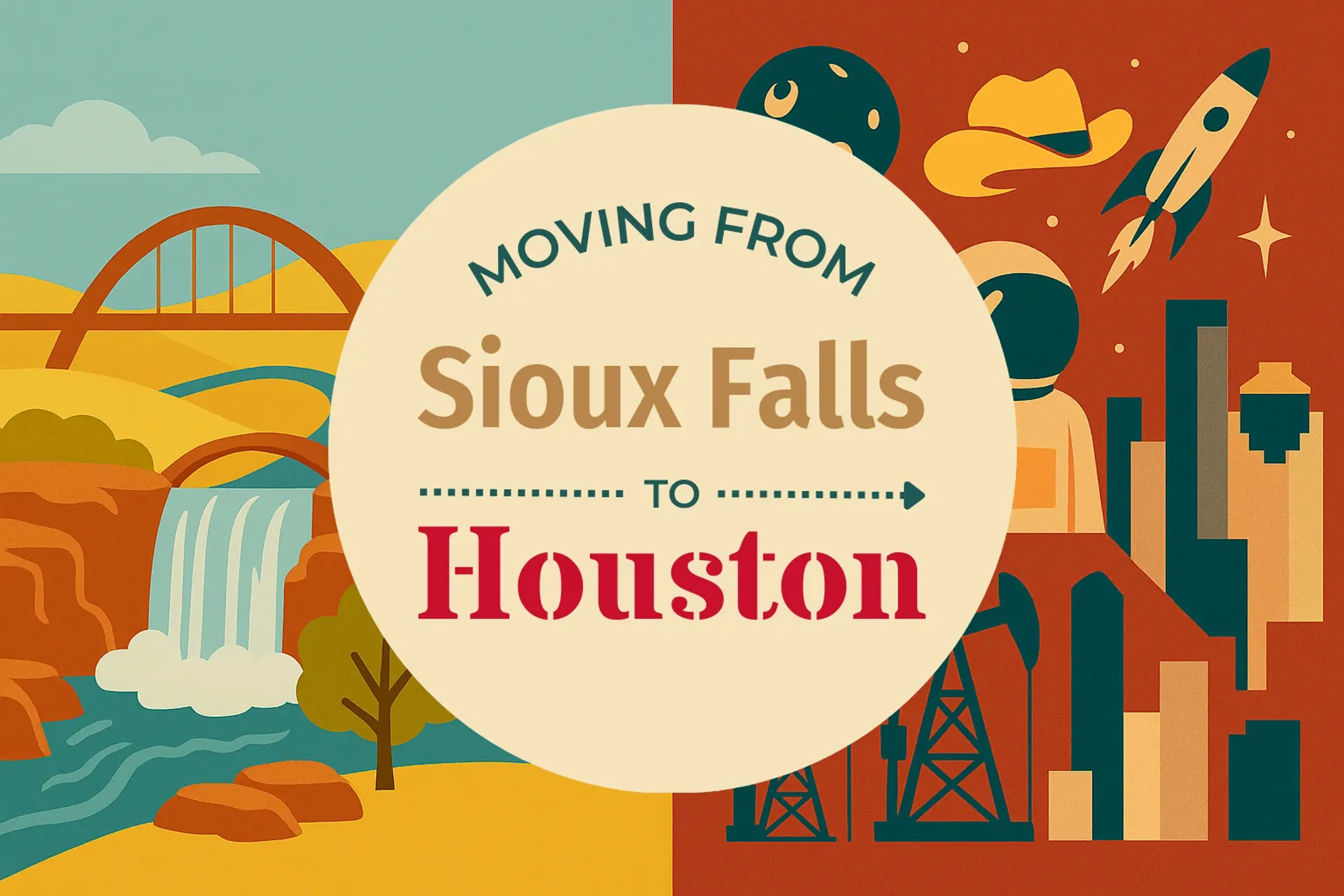 Side-by-side comparison of Sioux Falls to Houston moving companies