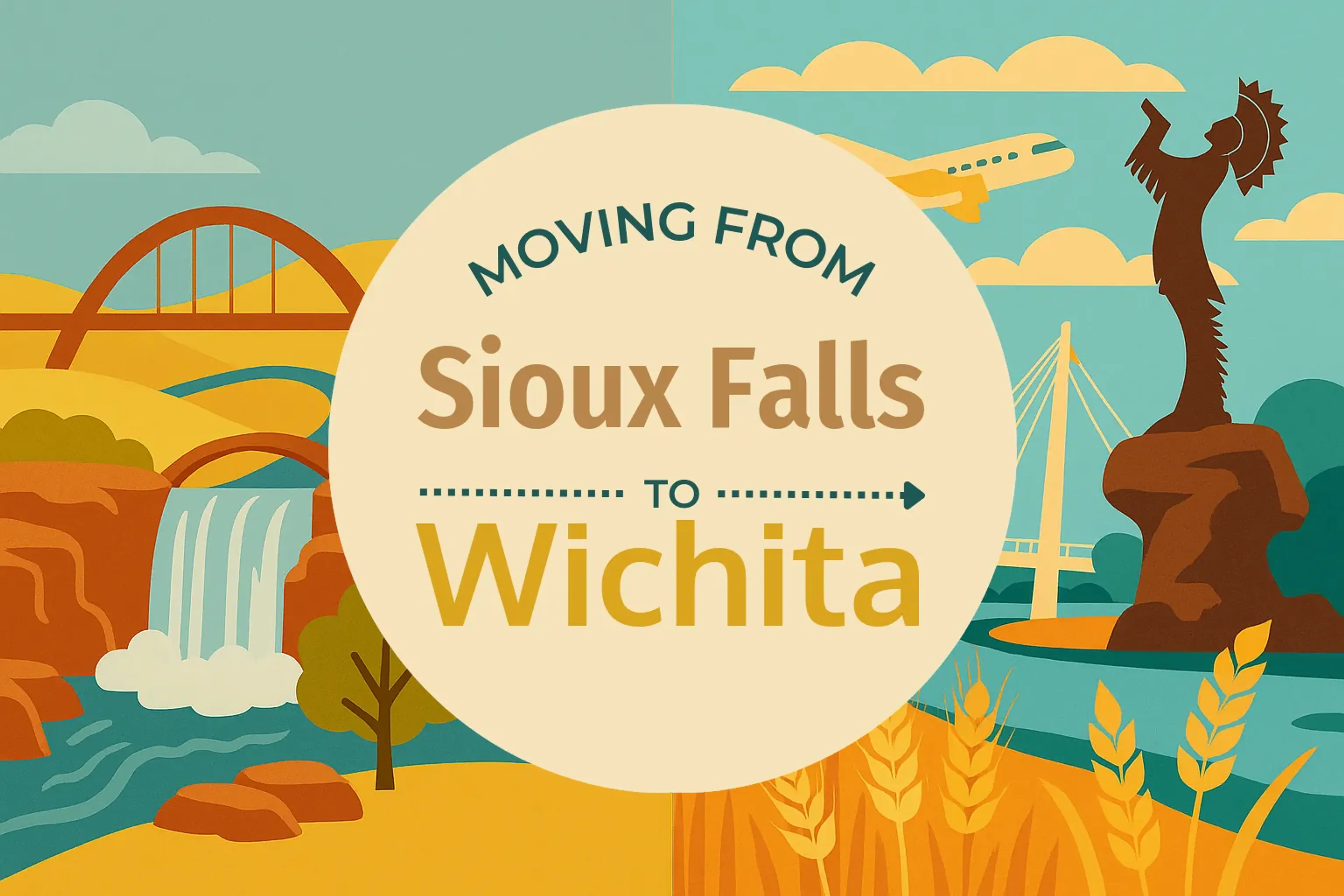 Side-by-side comparison of Sioux Falls to Wichita moving companies