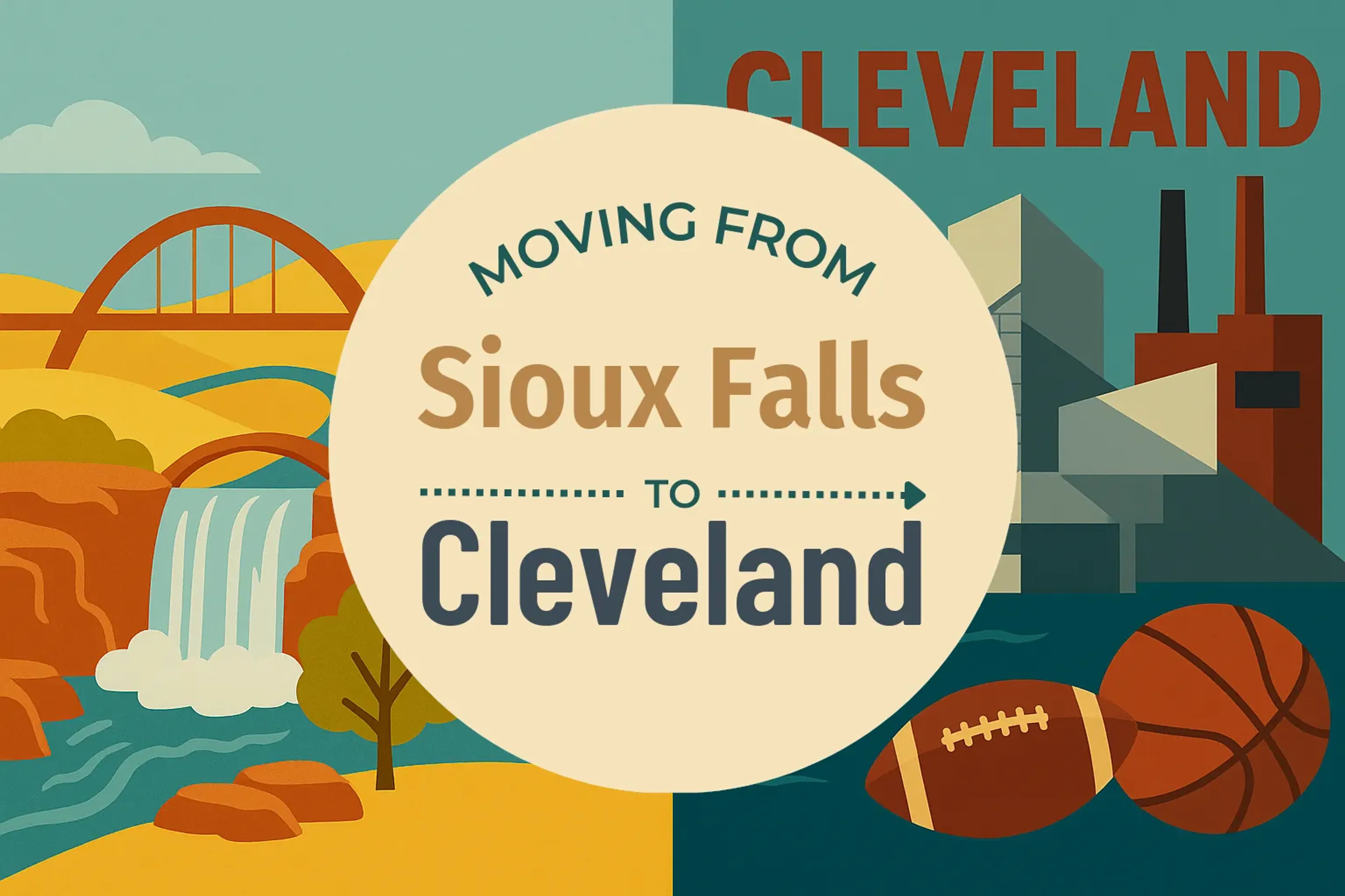 Side-by-side comparison of Sioux Falls to Cleveland moving companies