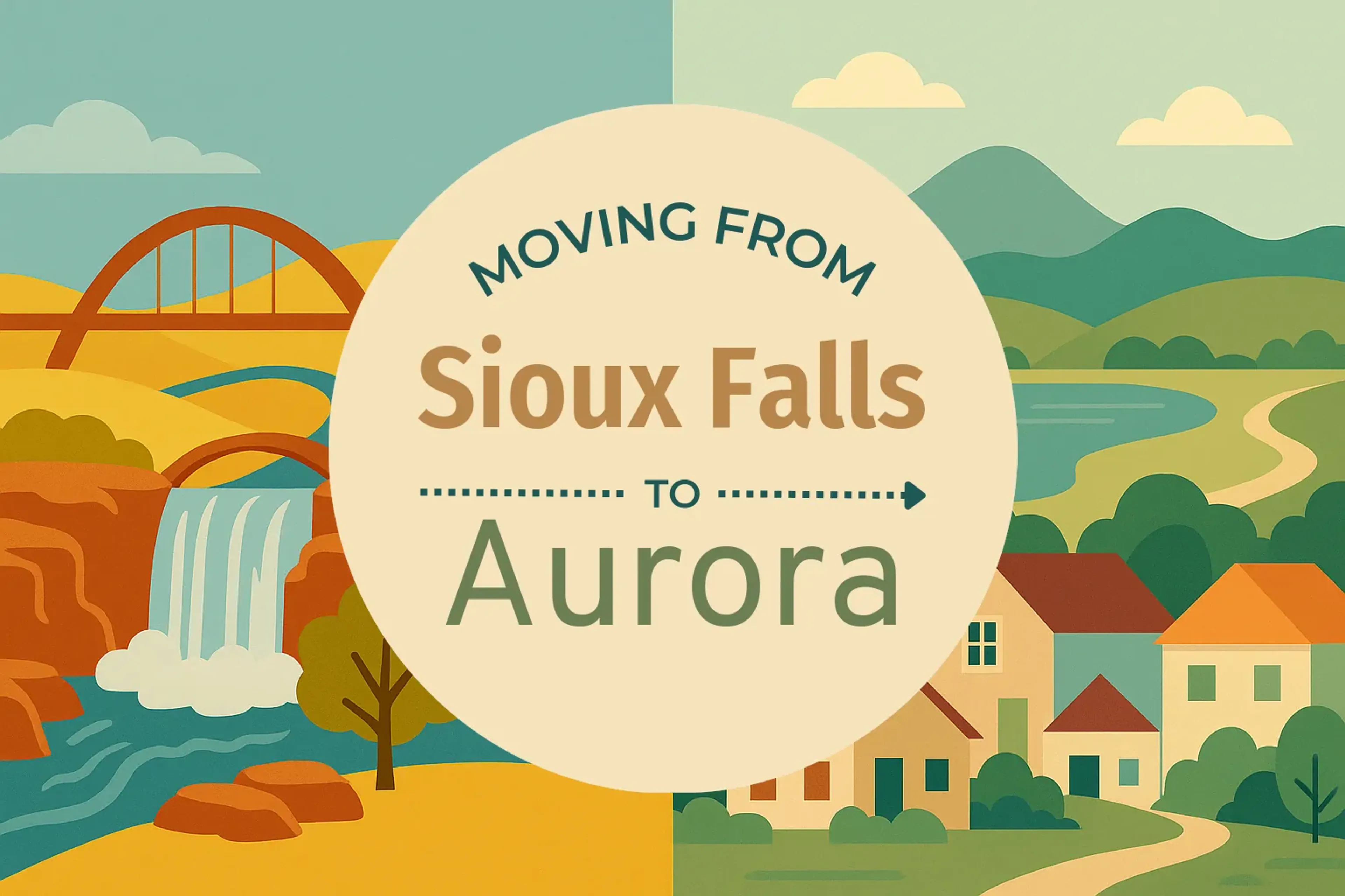 Side-by-side comparison of Sioux Falls to Aurora moving companies