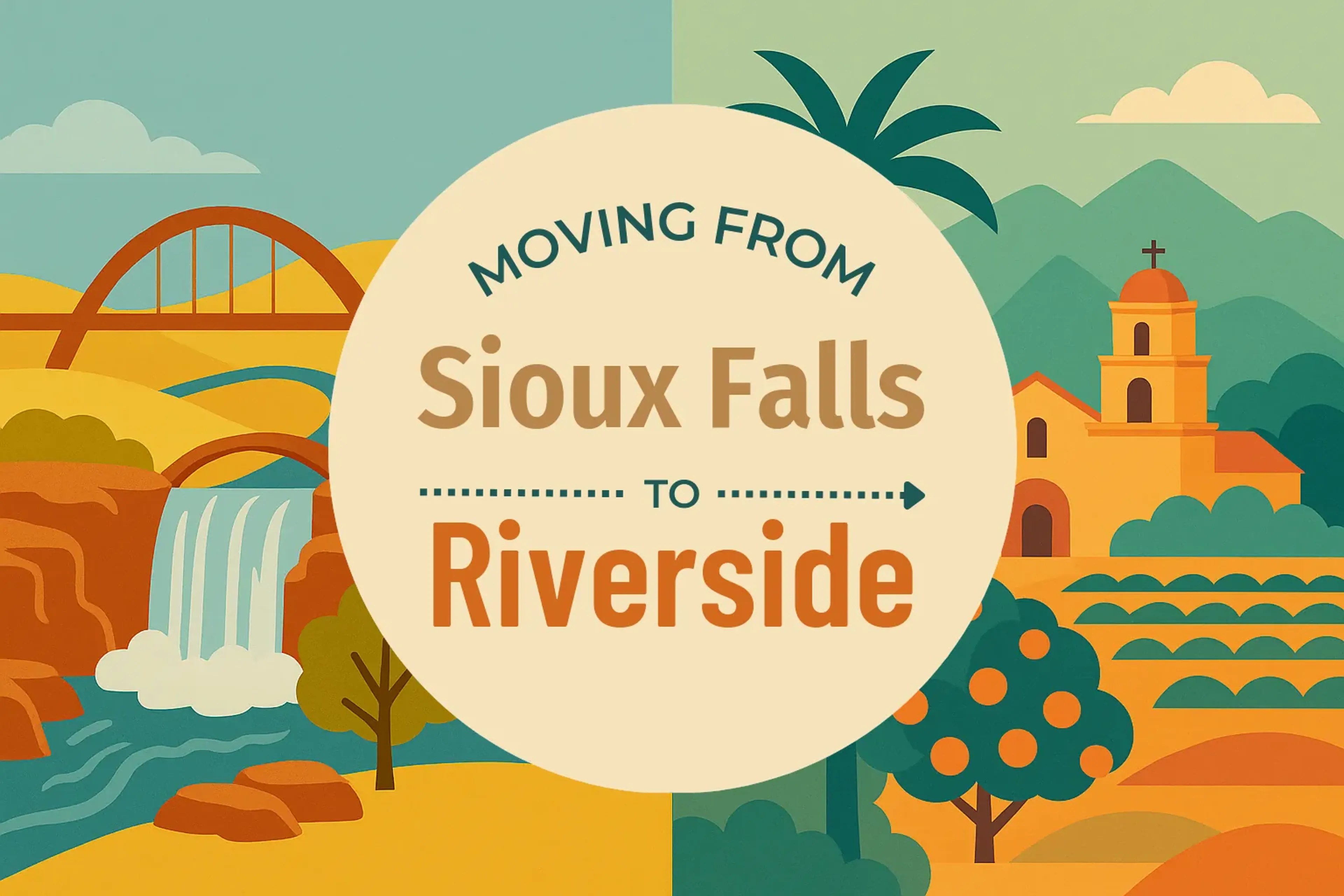 Side-by-side comparison of Sioux Falls to Riverside moving companies