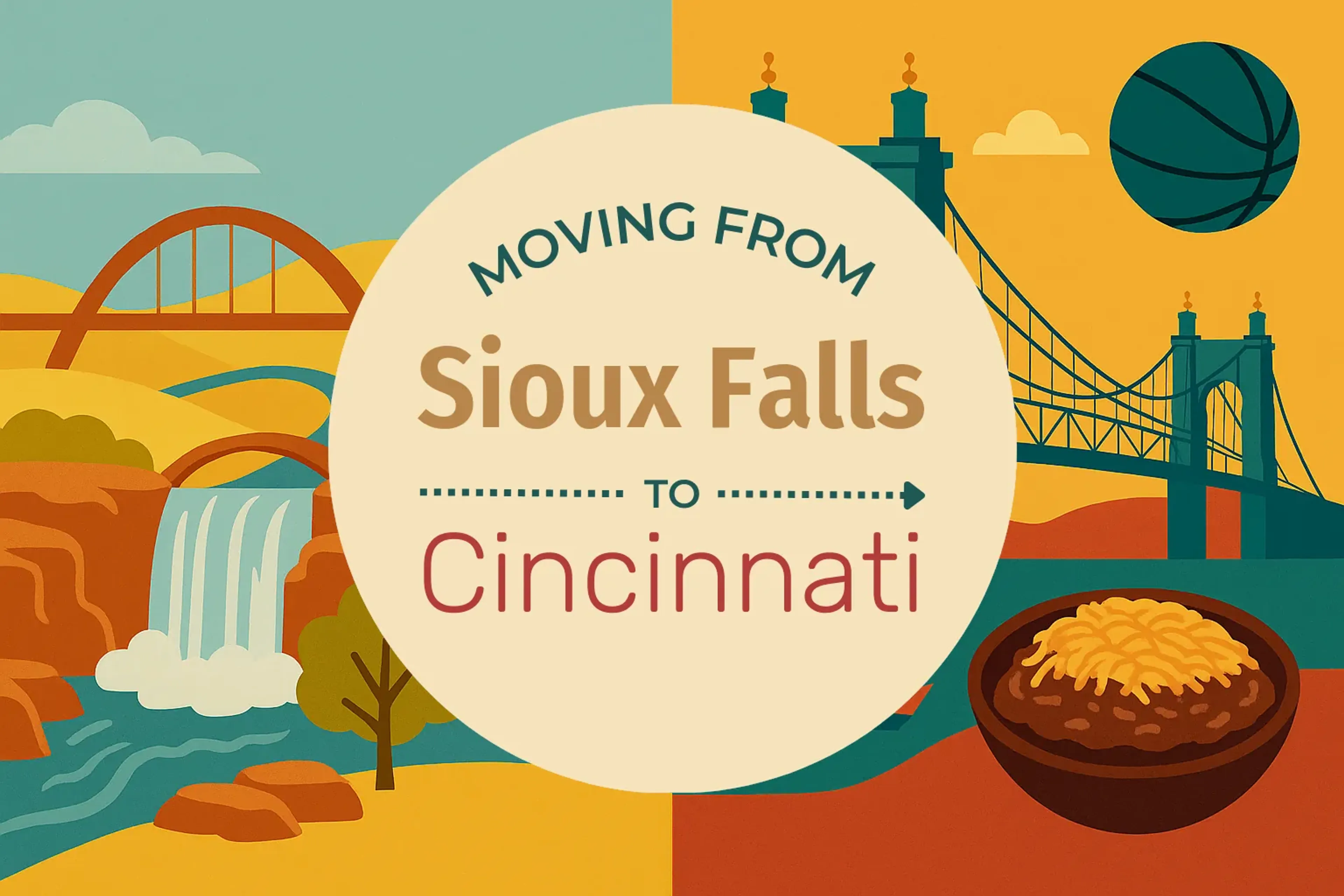 Side-by-side comparison of Sioux Falls to Cincinnati moving companies