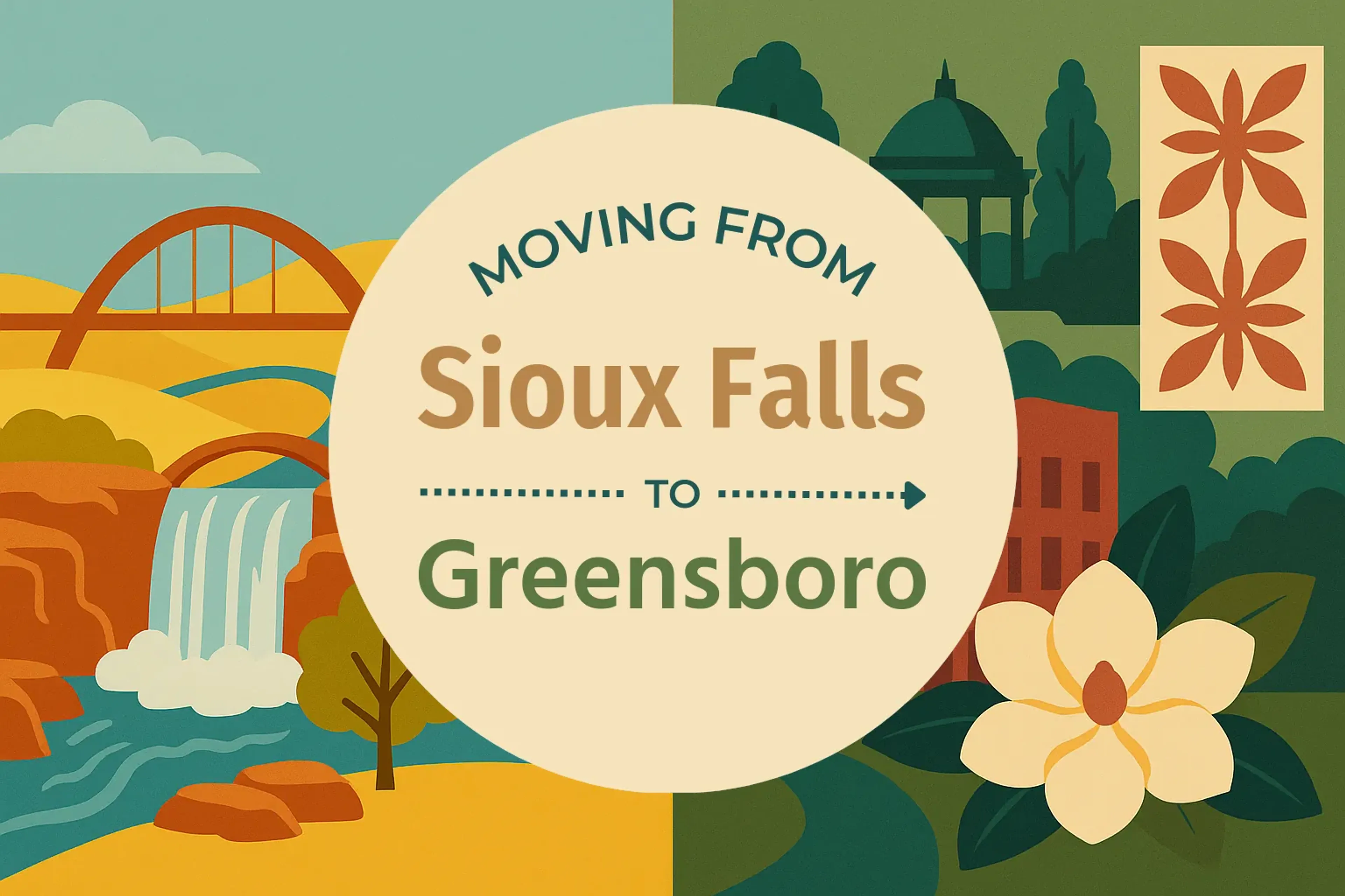 Side-by-side comparison of Sioux Falls to Greensboro moving companies