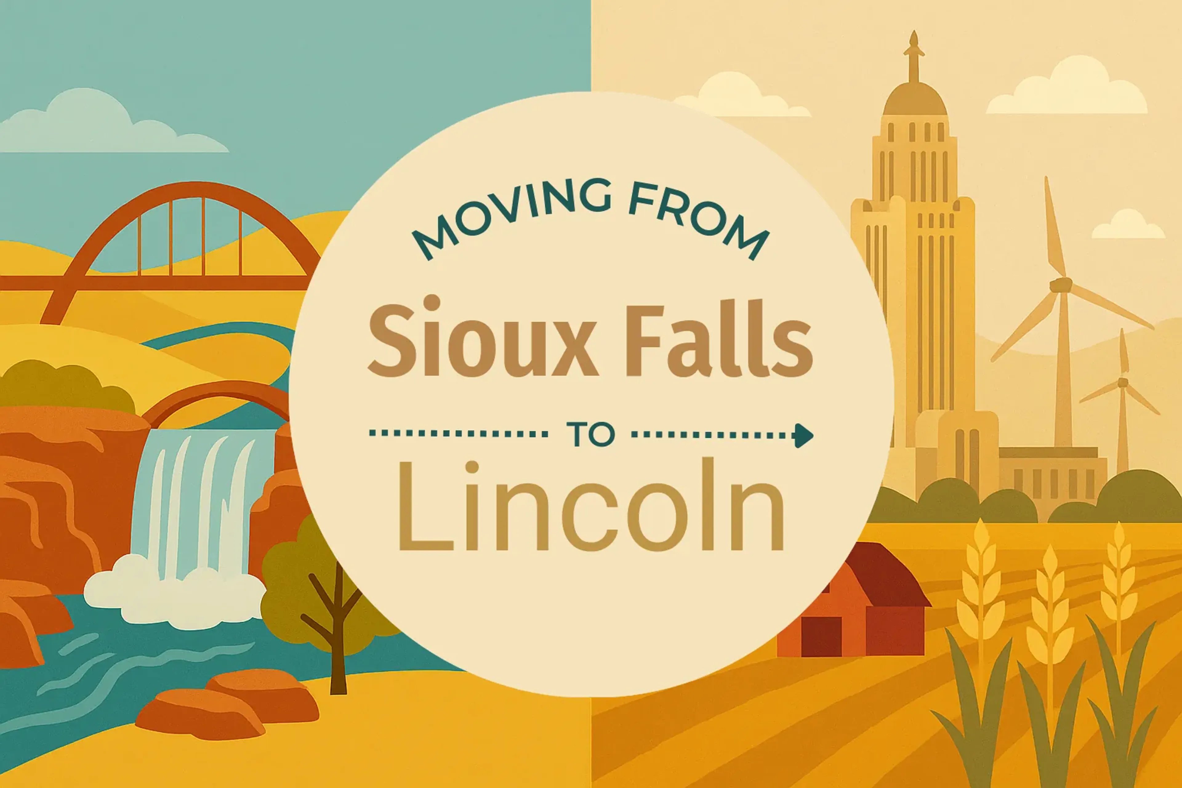 Side-by-side comparison of Sioux Falls to Lincoln moving companies
