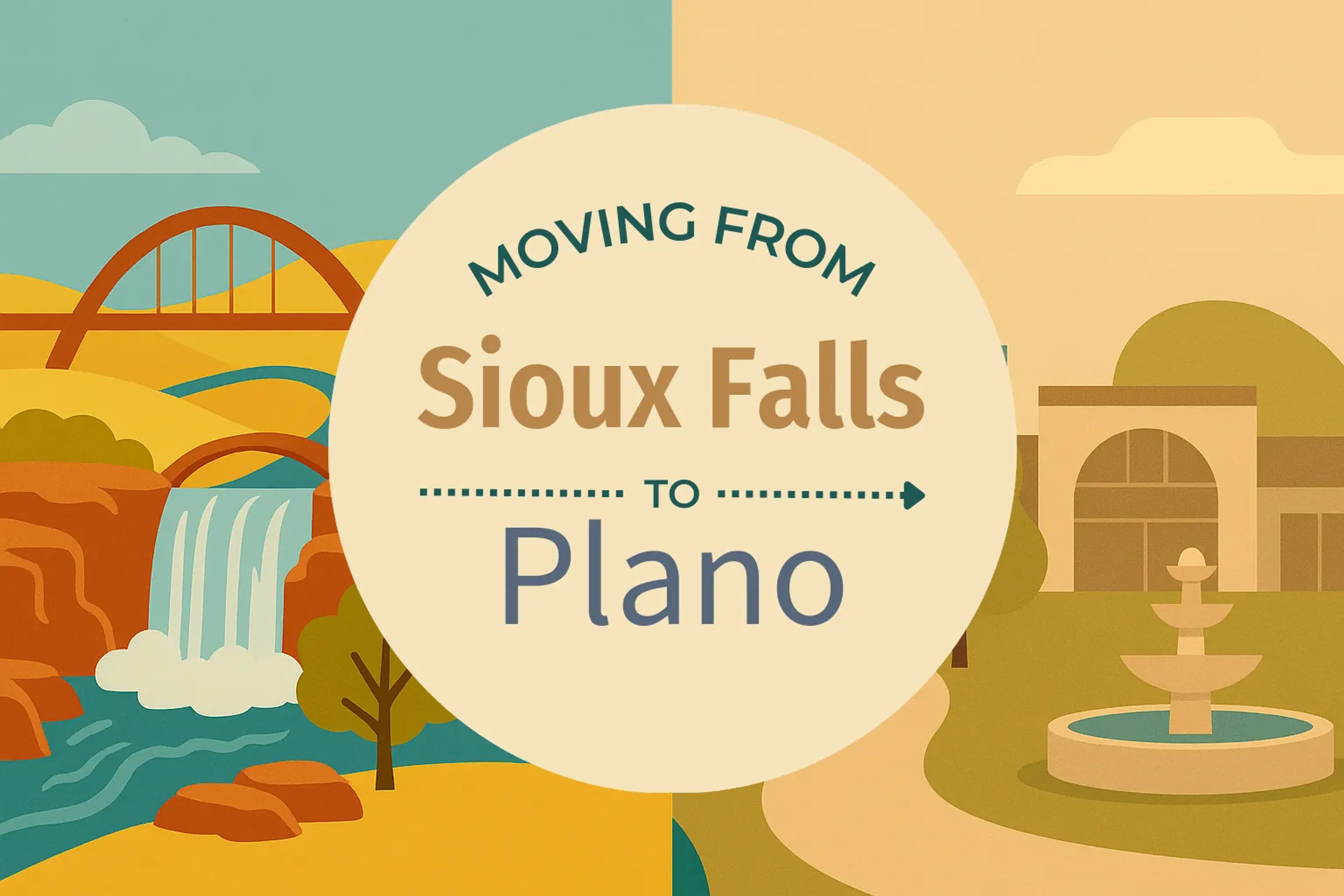 Side-by-side comparison of Sioux Falls to Plano moving companies