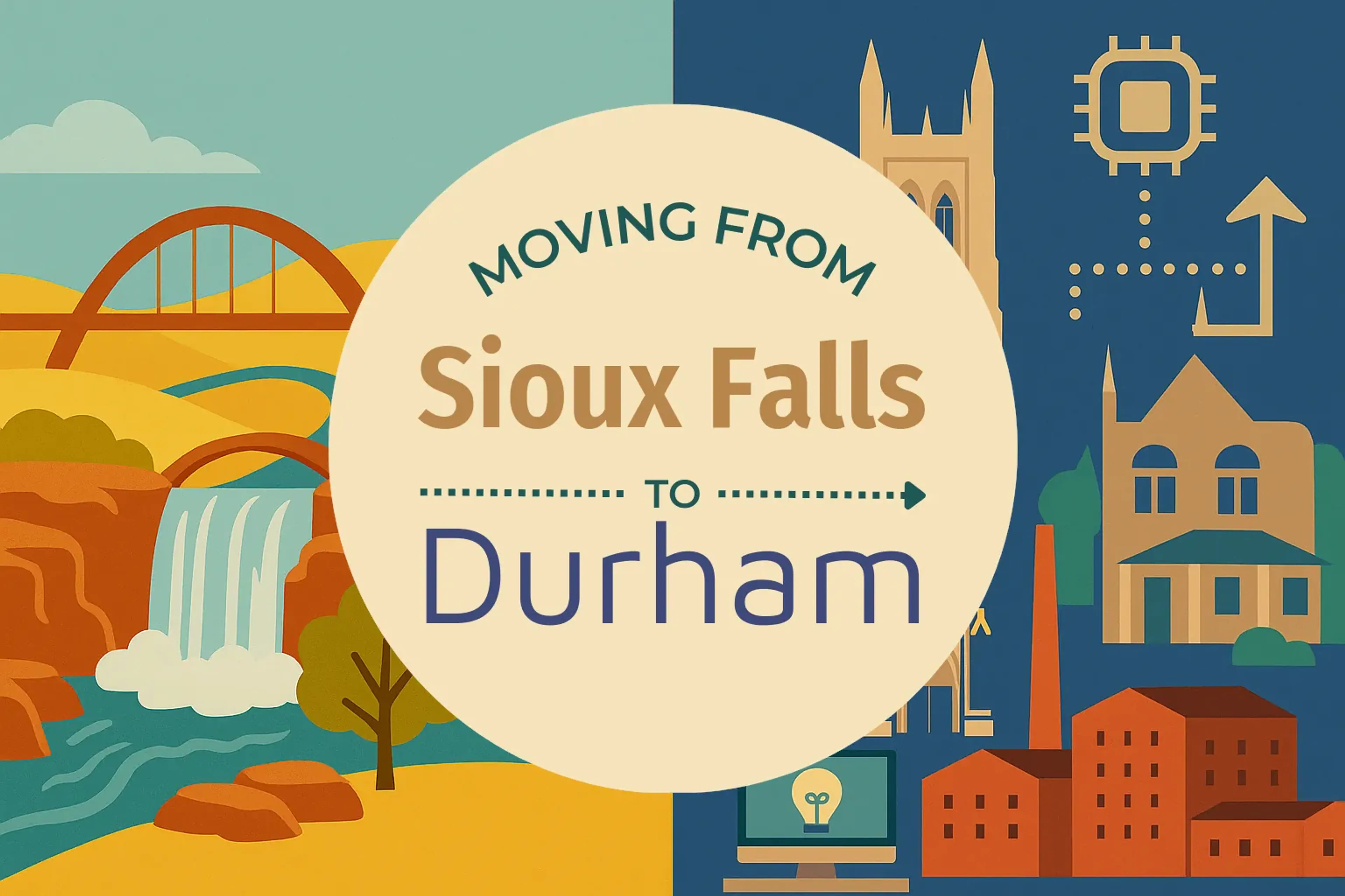 Side-by-side comparison of Sioux Falls to Durham moving companies