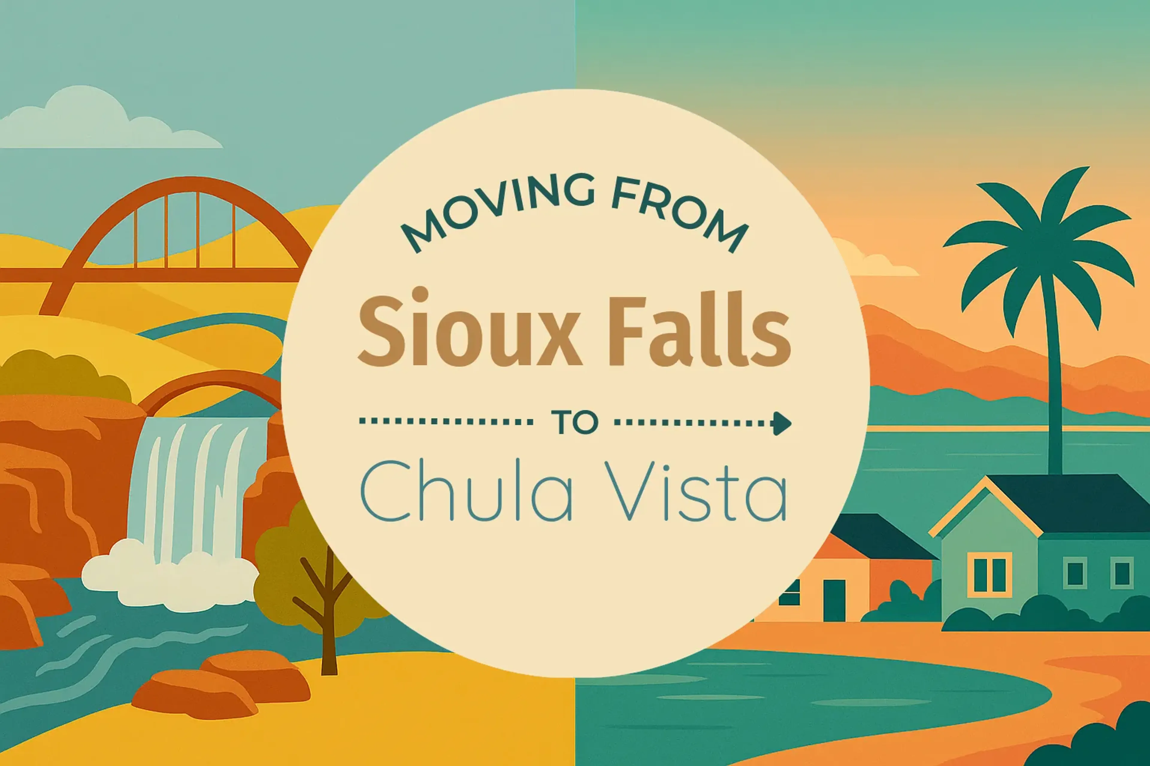 Side-by-side comparison of Sioux Falls to Chula Vista moving companies