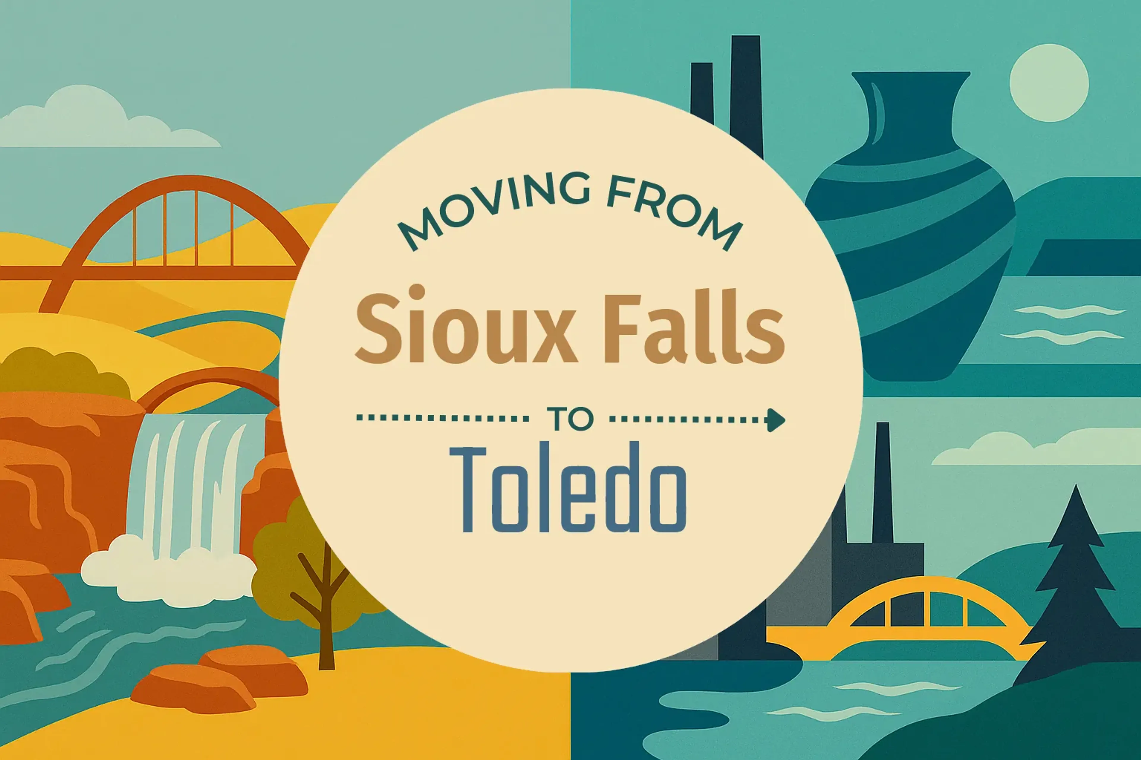 Side-by-side comparison of Sioux Falls to Toledo moving companies