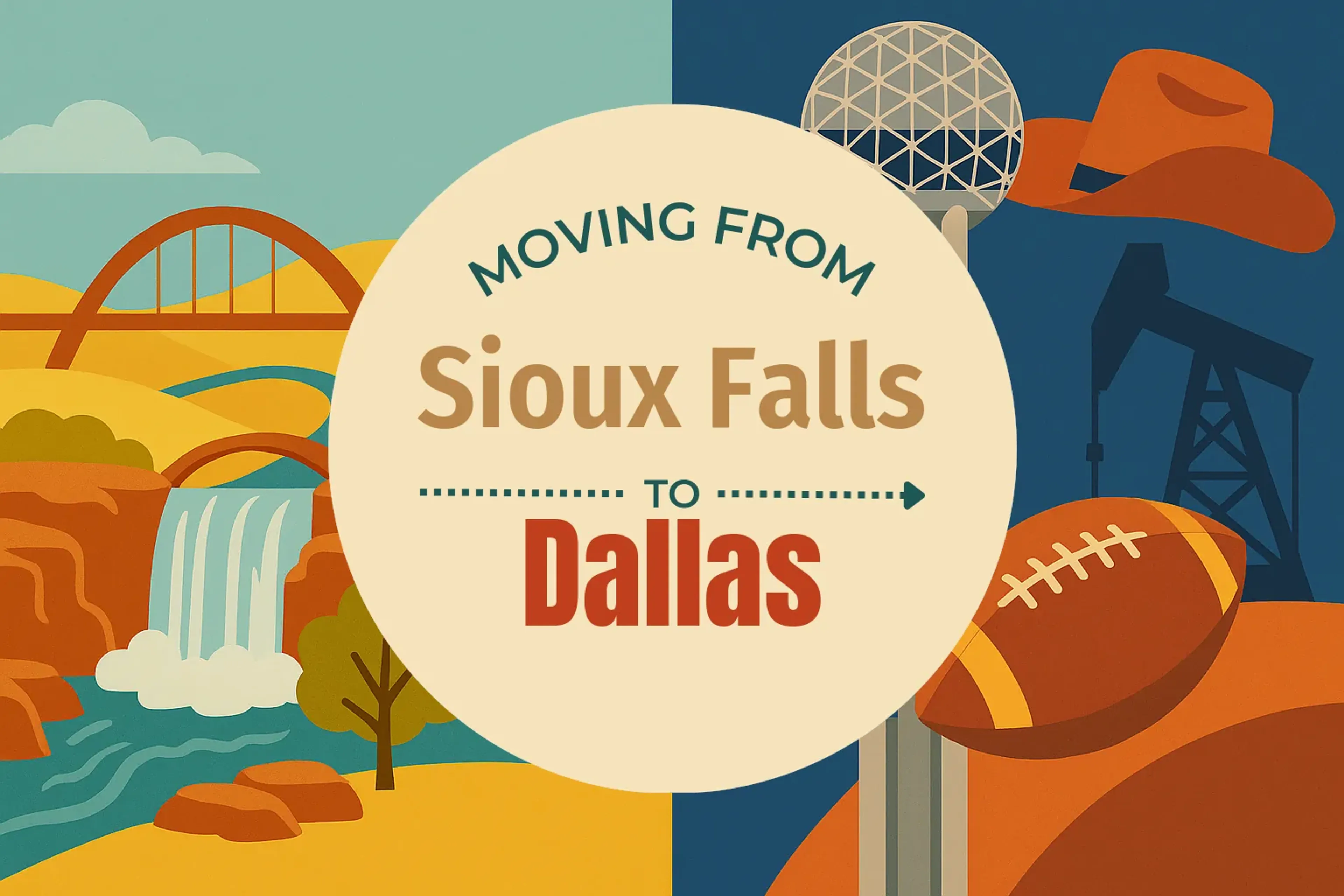 Side-by-side comparison of Sioux Falls to Dallas moving companies
