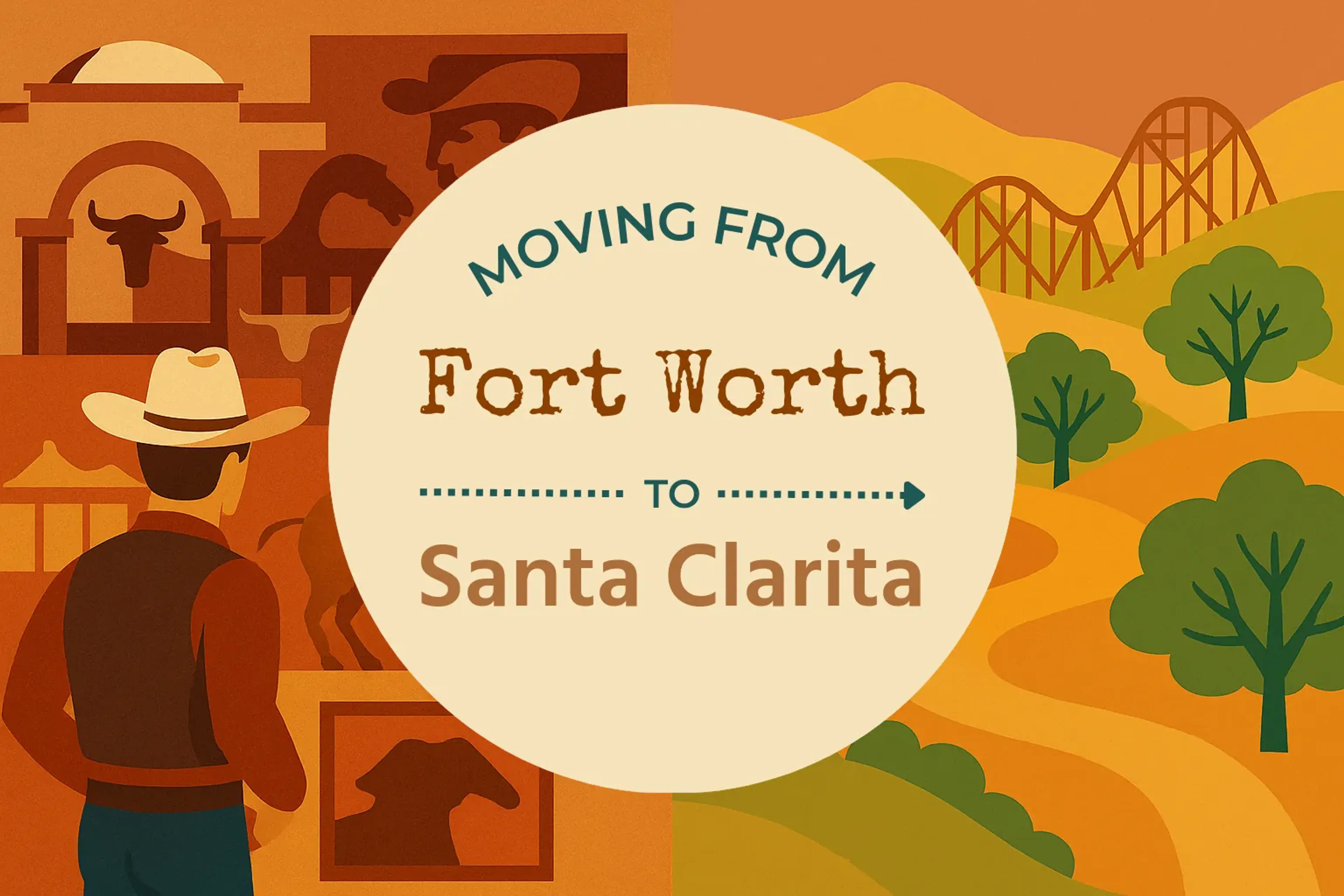 Side-by-side comparison of Fort Worth to Santa Clarita moving companies