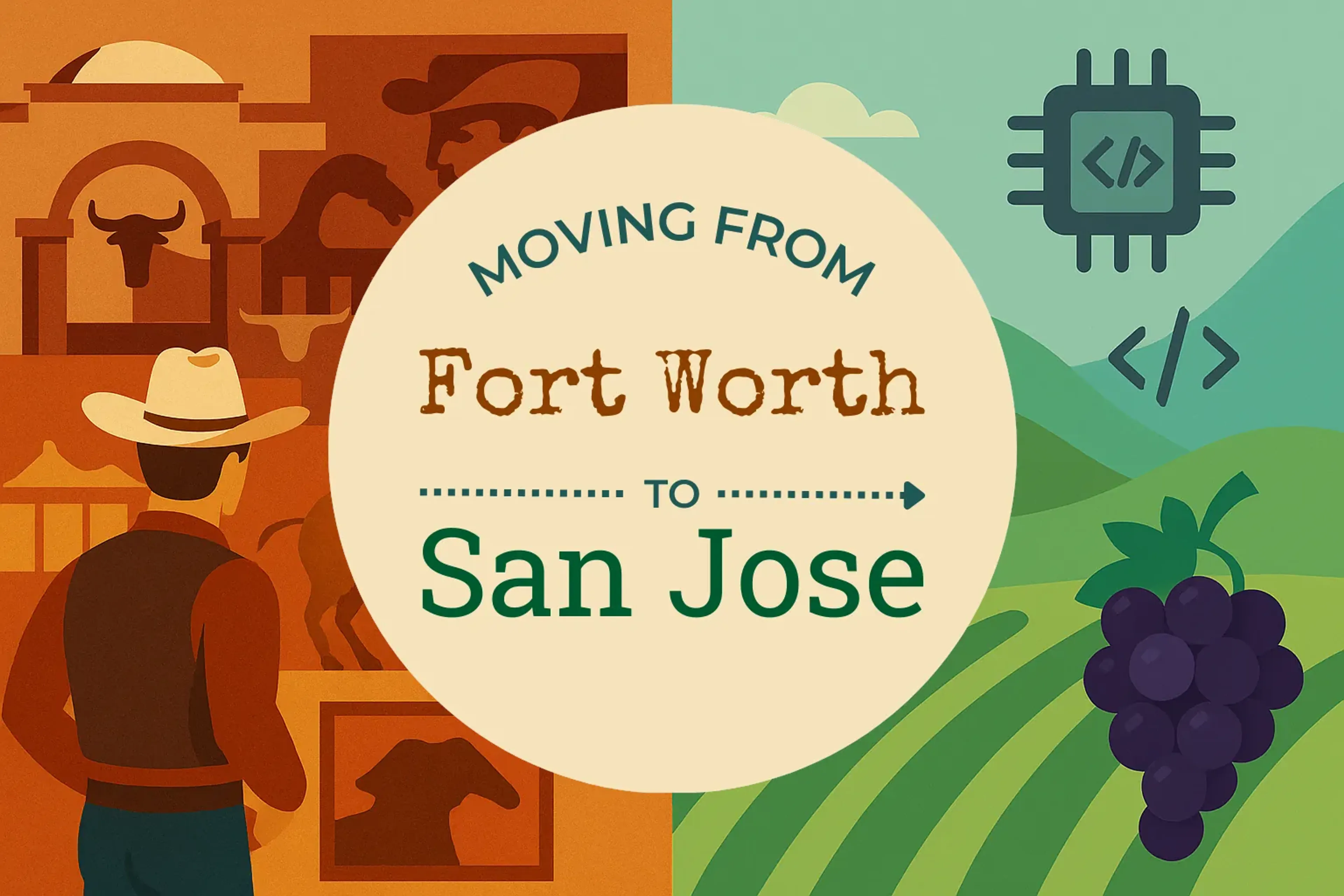 Side-by-side comparison of Fort Worth to San Jose moving companies