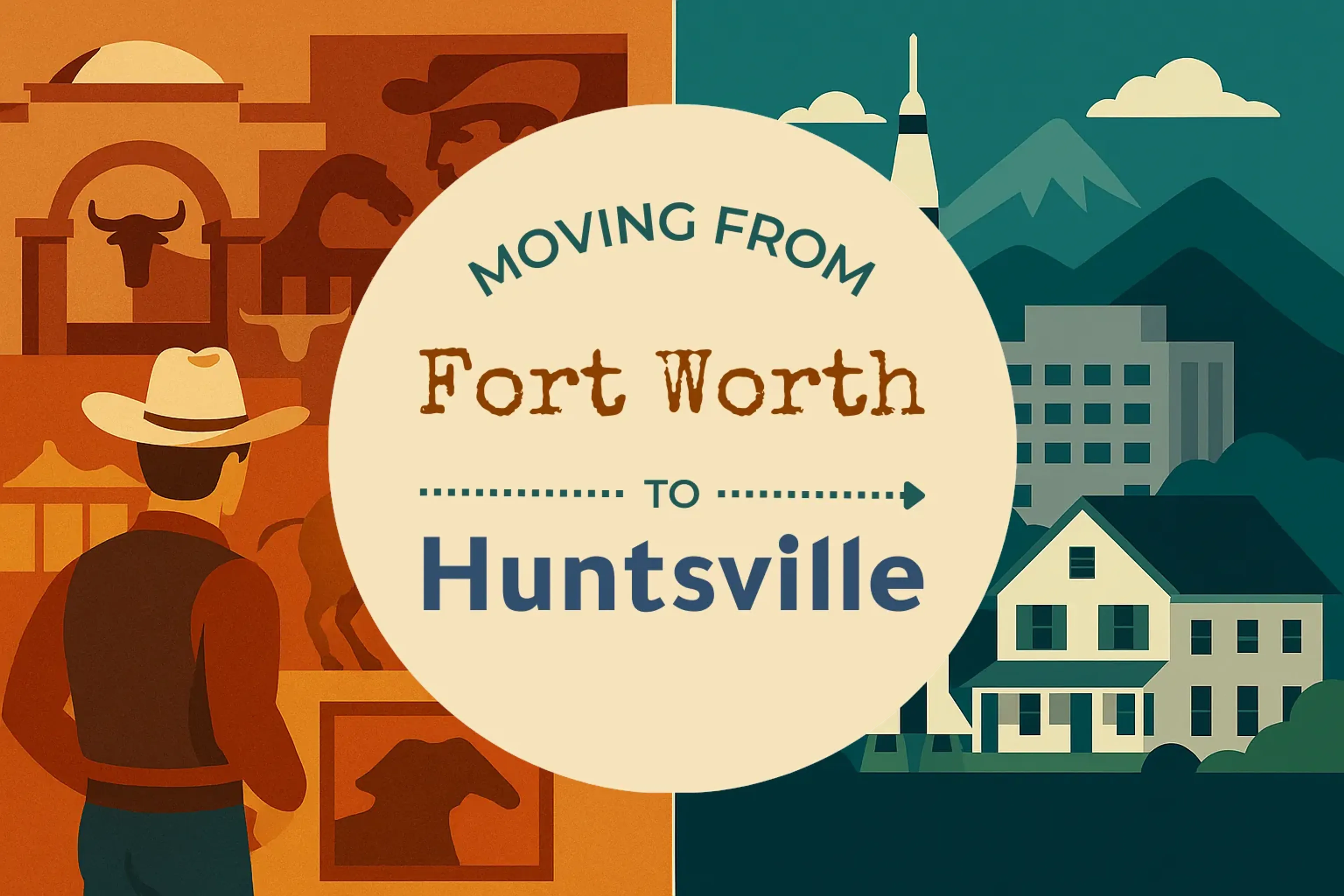 Side-by-side comparison of Fort Worth to Huntsville moving companies