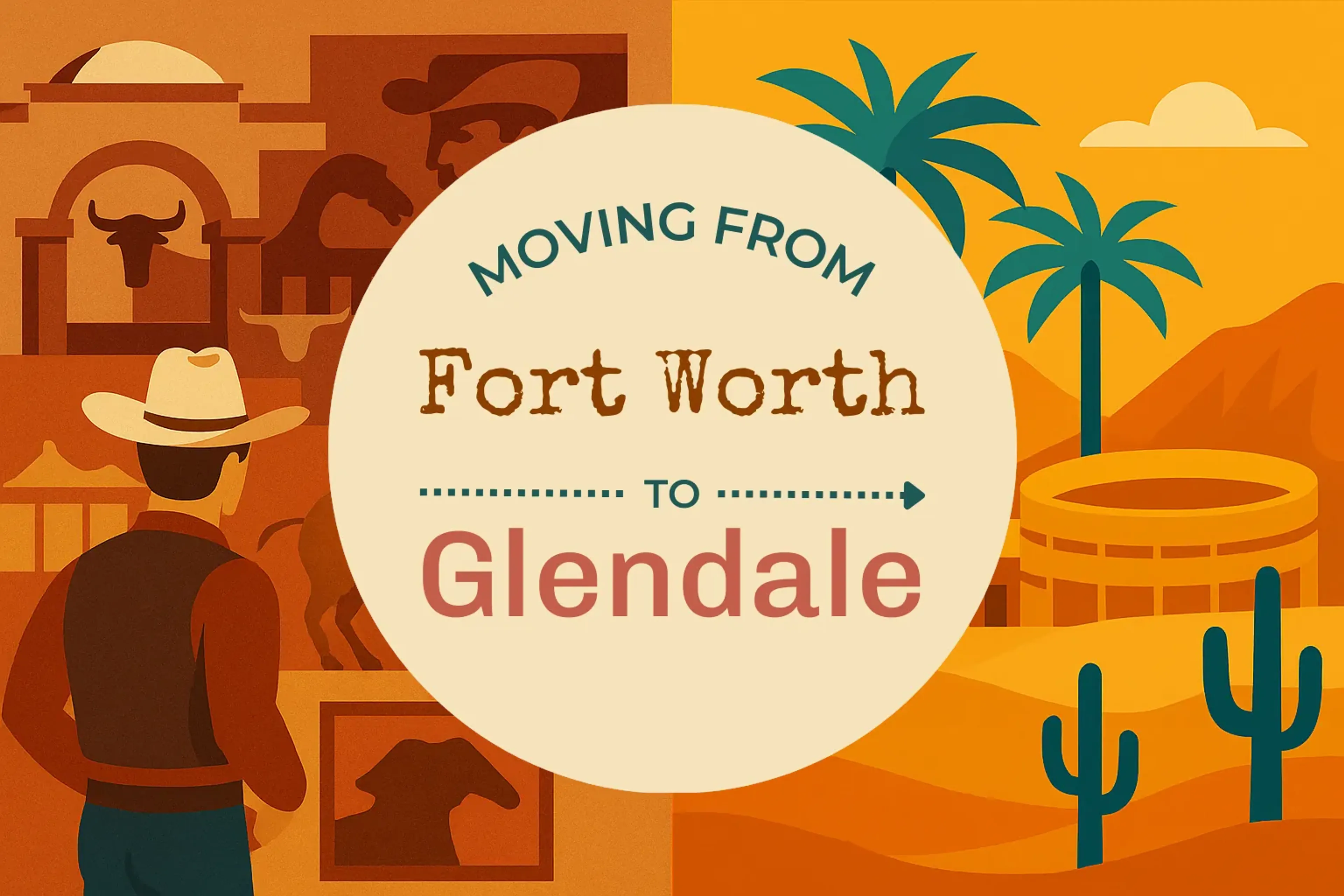 Side-by-side comparison of Fort Worth to Glendale moving companies