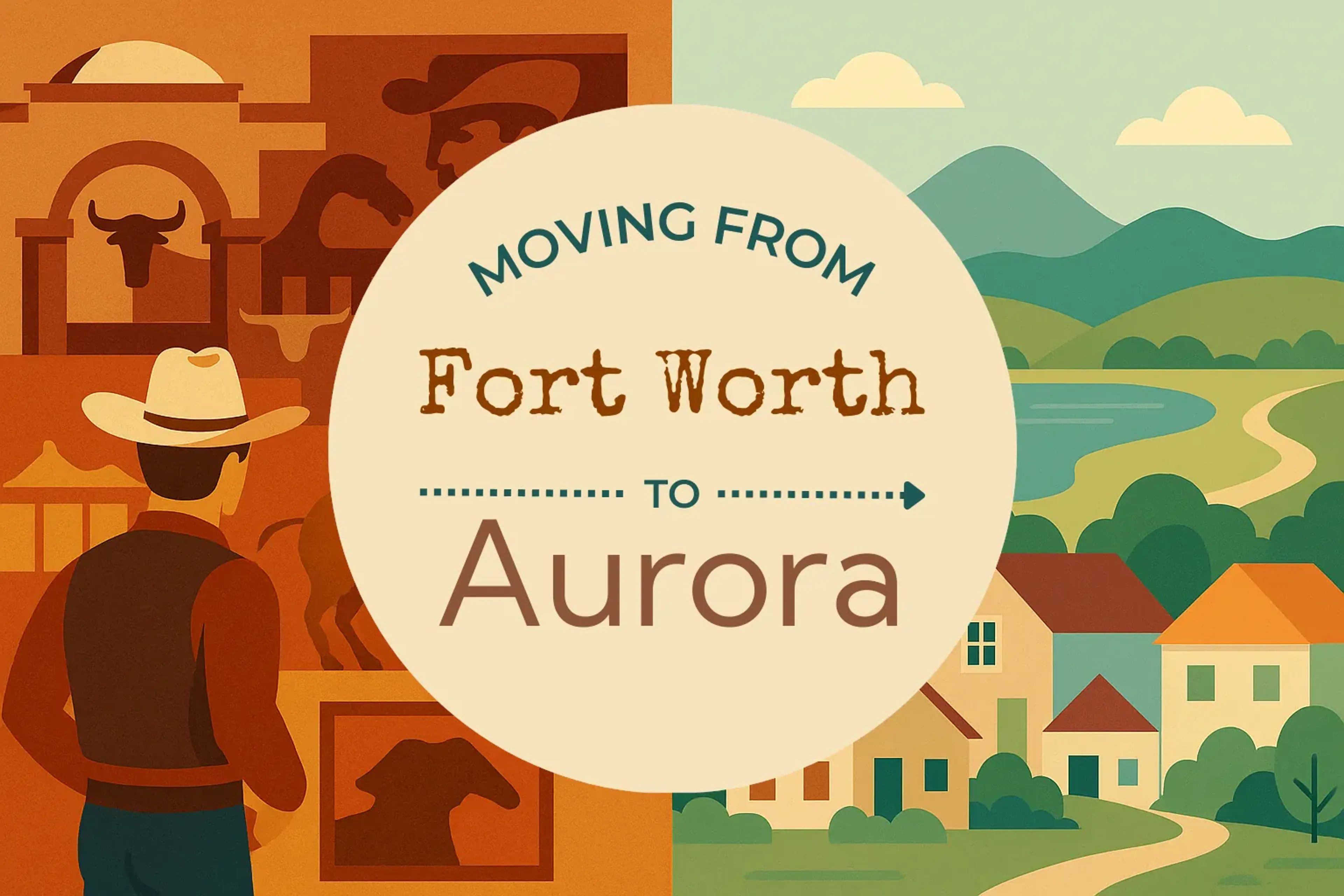 Side-by-side comparison of Fort Worth to Aurora moving companies