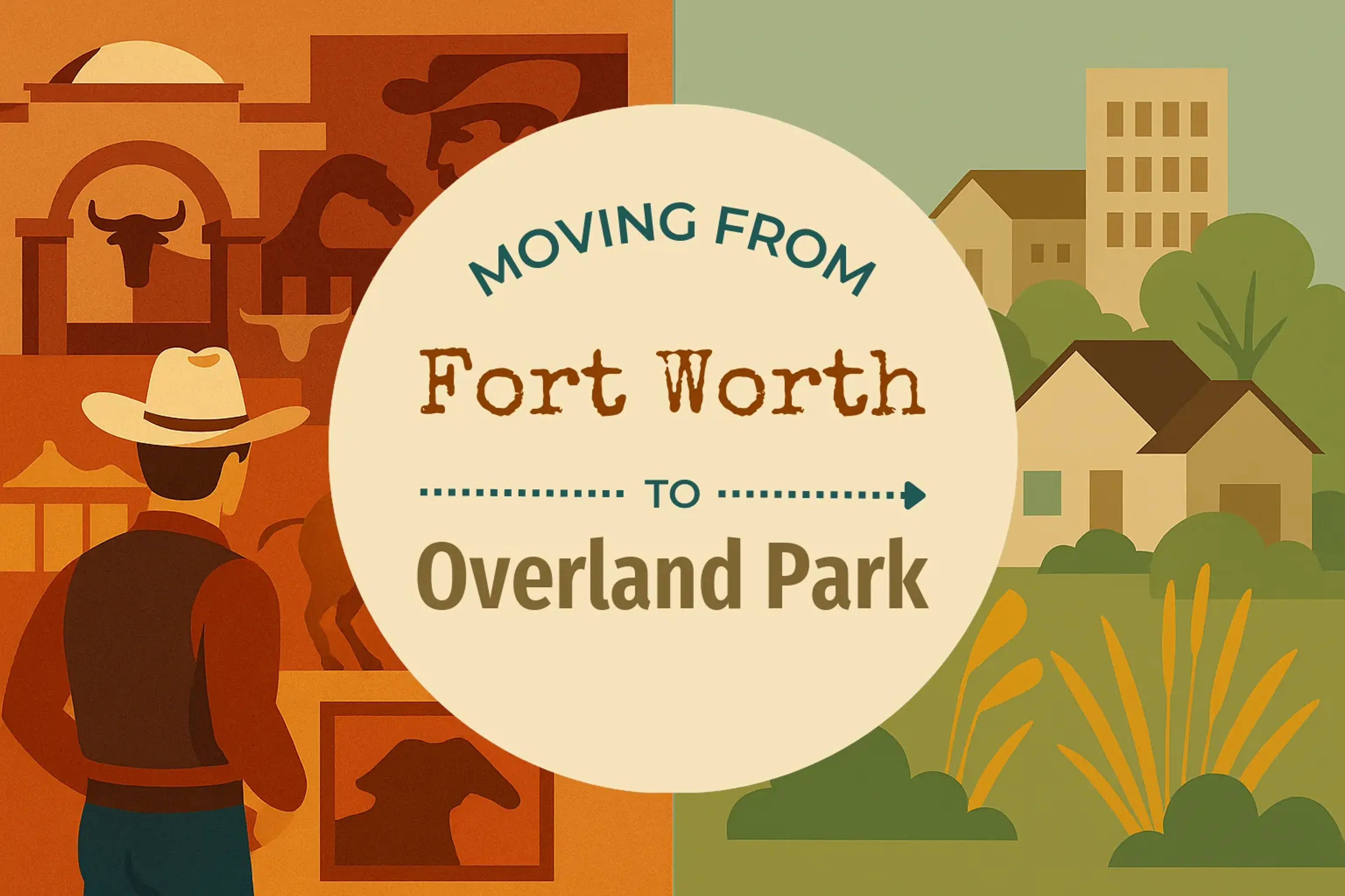 Side-by-side comparison of Fort Worth to Overland Park moving companies