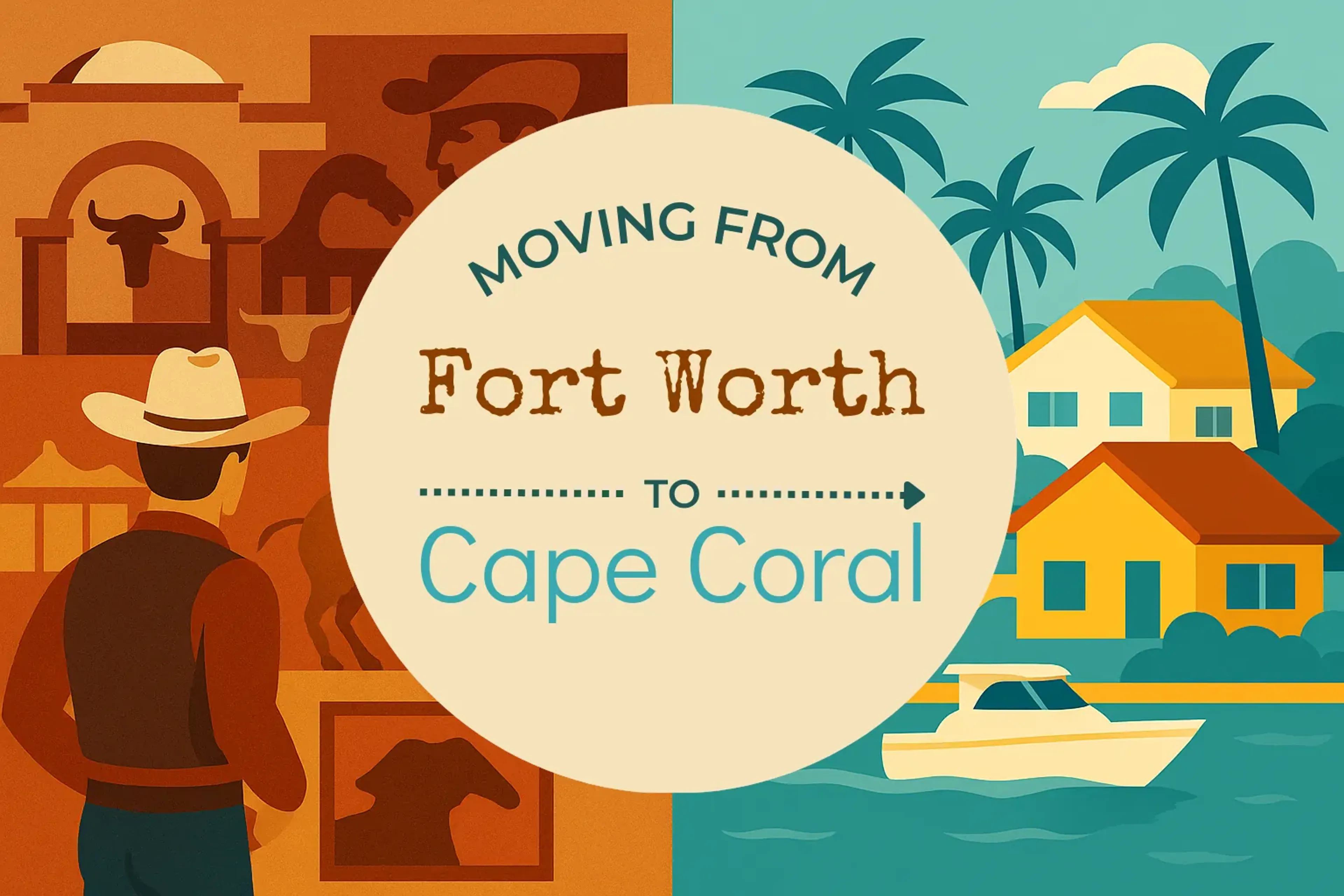 Side-by-side comparison of Fort Worth to Cape Coral moving companies