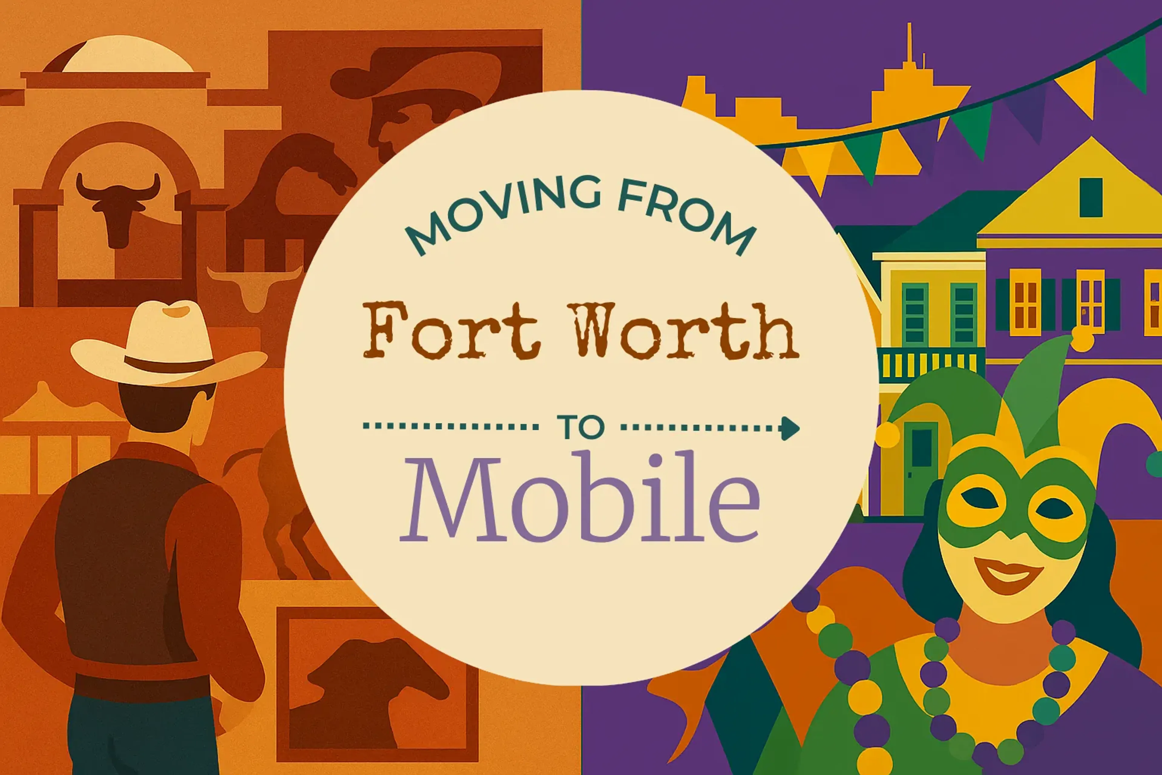 Side-by-side comparison of Fort Worth to Mobile moving companies