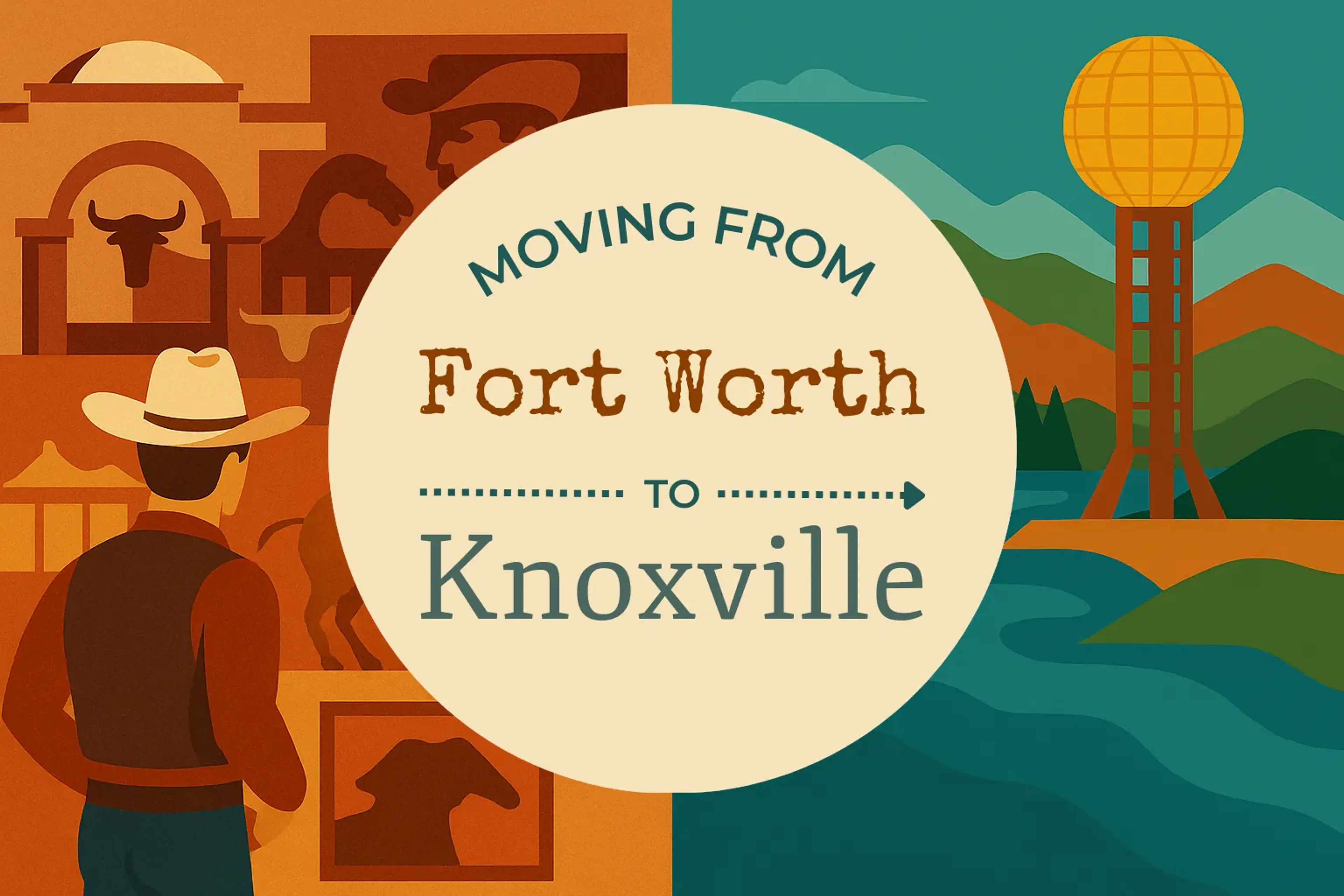 Side-by-side comparison of Fort Worth to Knoxville moving companies