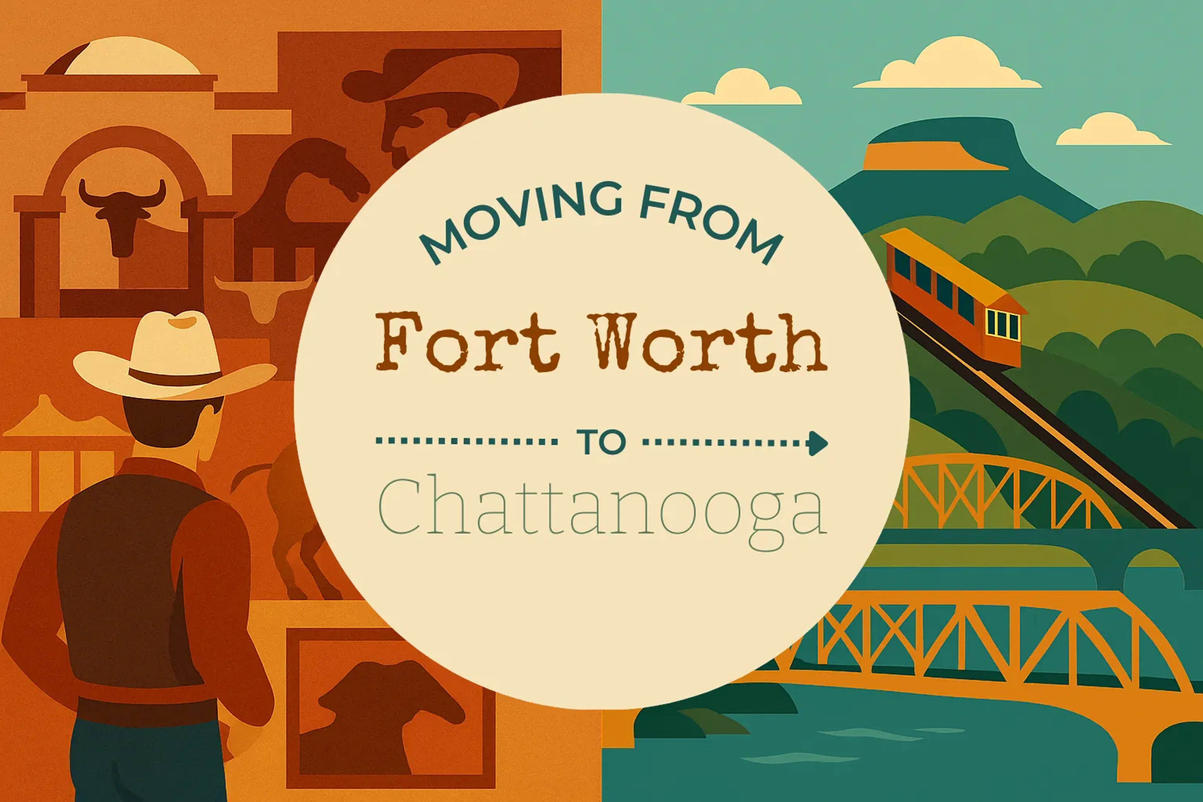 Side-by-side comparison of Fort Worth to Chattanooga moving companies